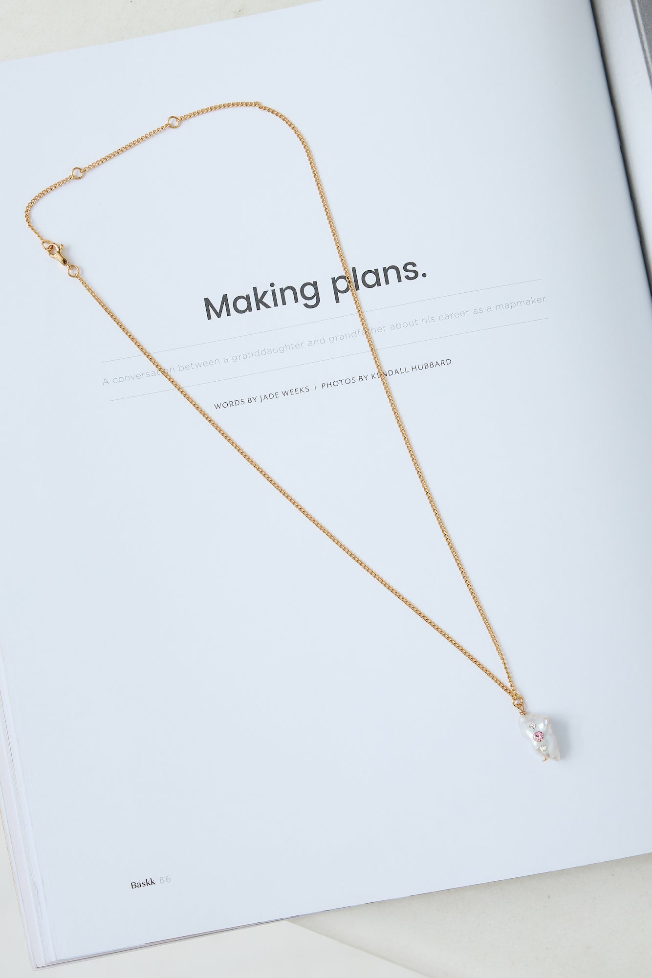 18k Gold Plated Daniella Necklace Gold