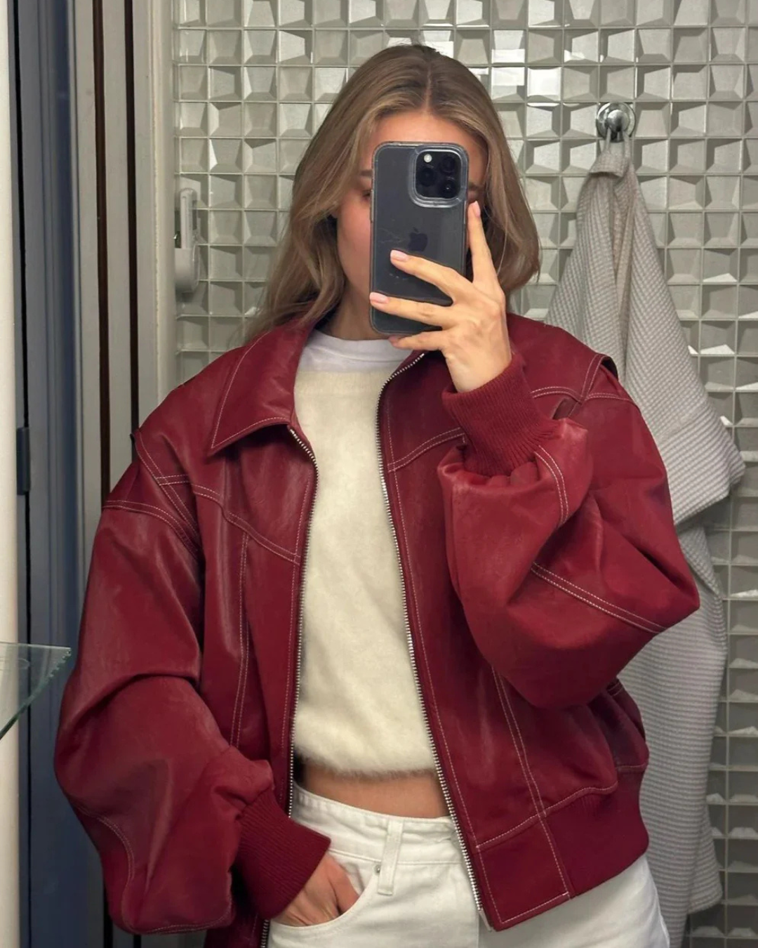 Oversized Contrast Jacket