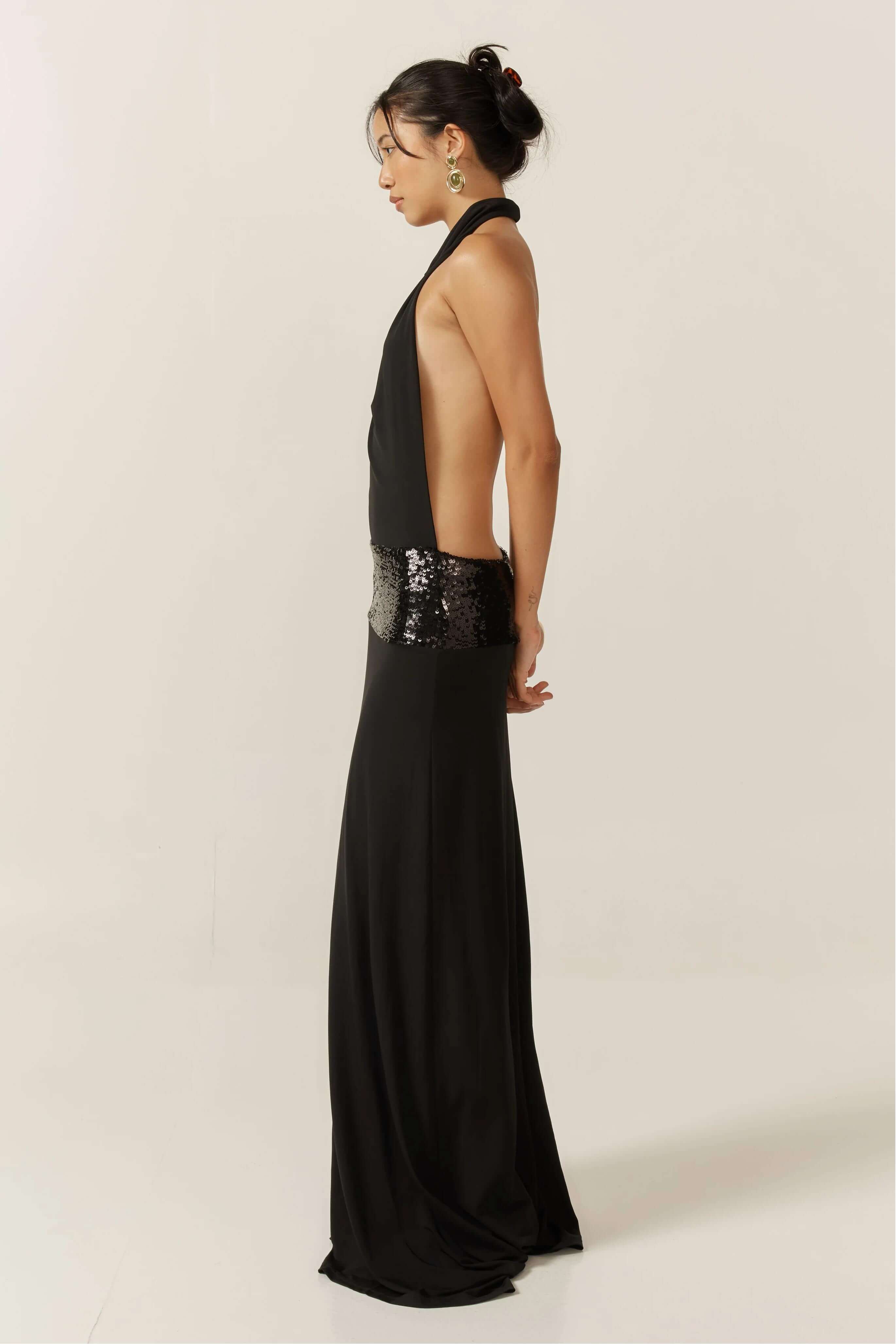 Midnight Mirage Maxi Dress