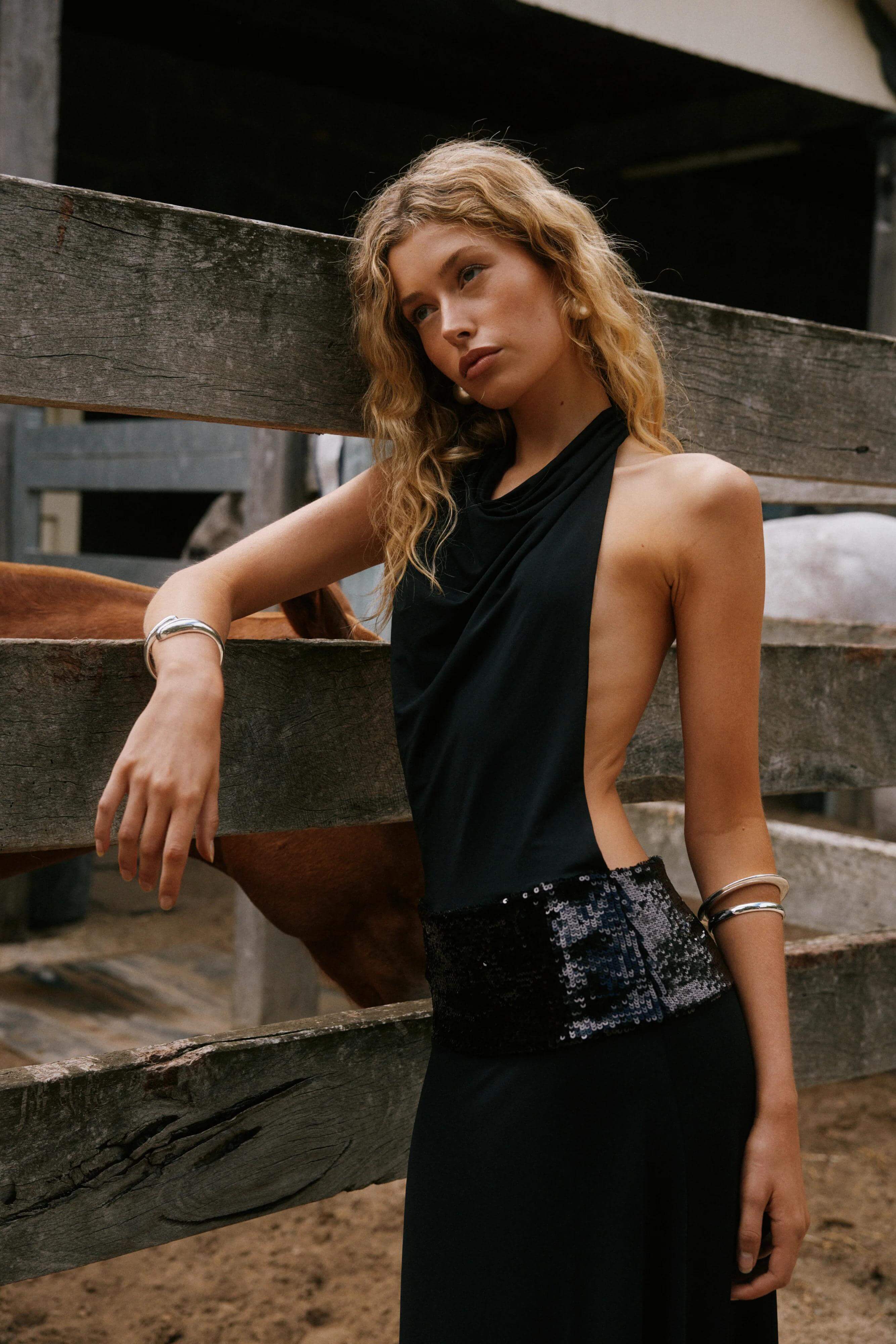 Midnight Mirage Maxi Dress