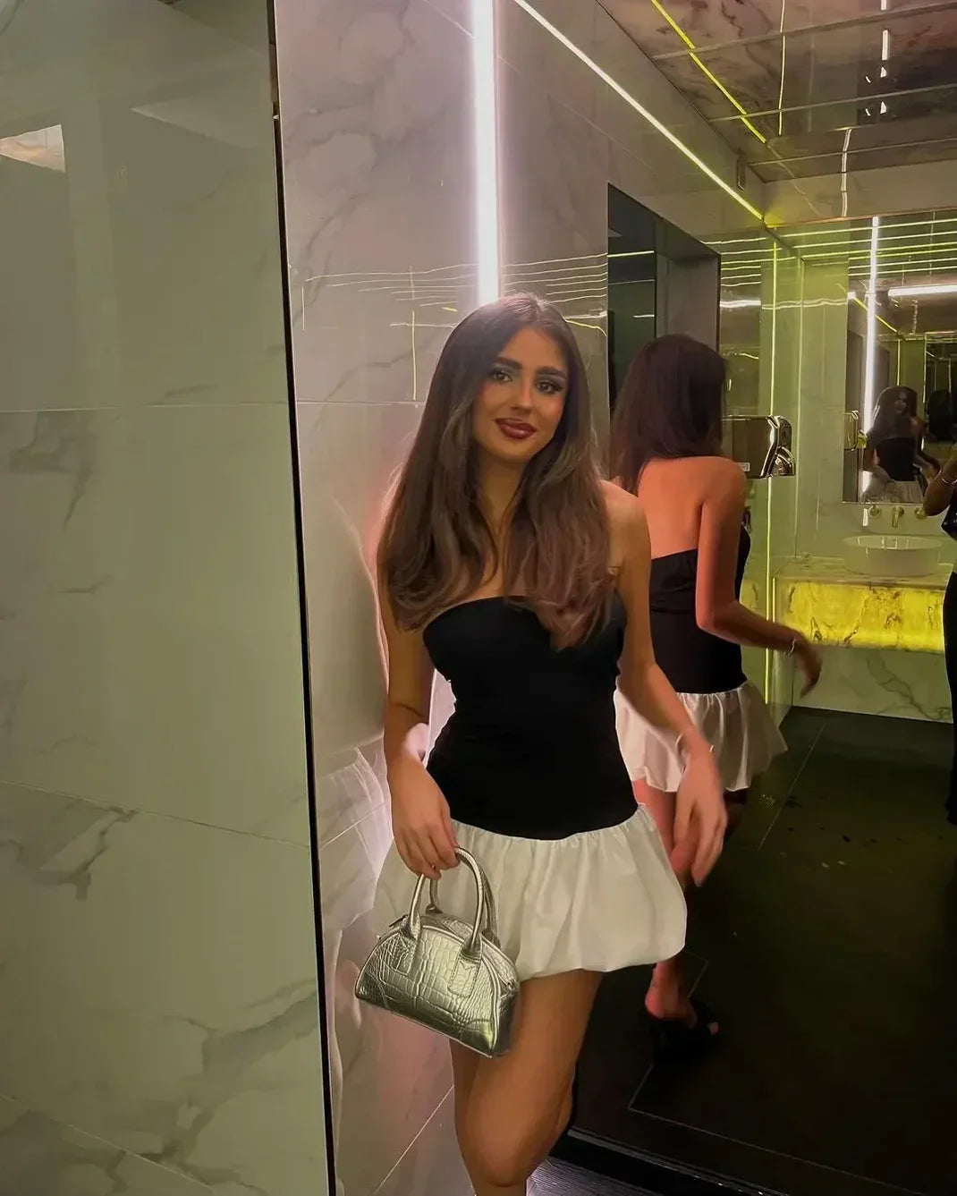 Danielle | Bubble Hem Mini Dress