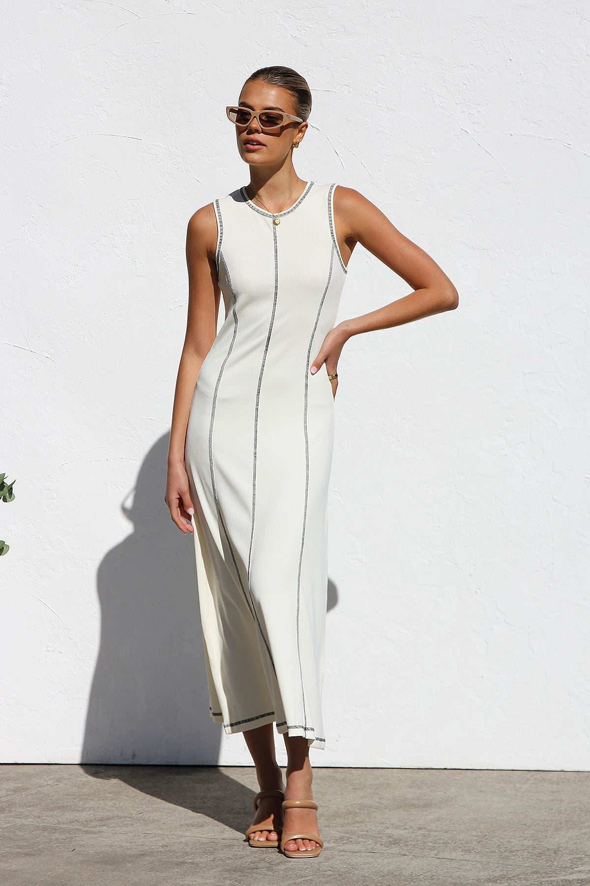 Ariana Maxi Dress – Cream