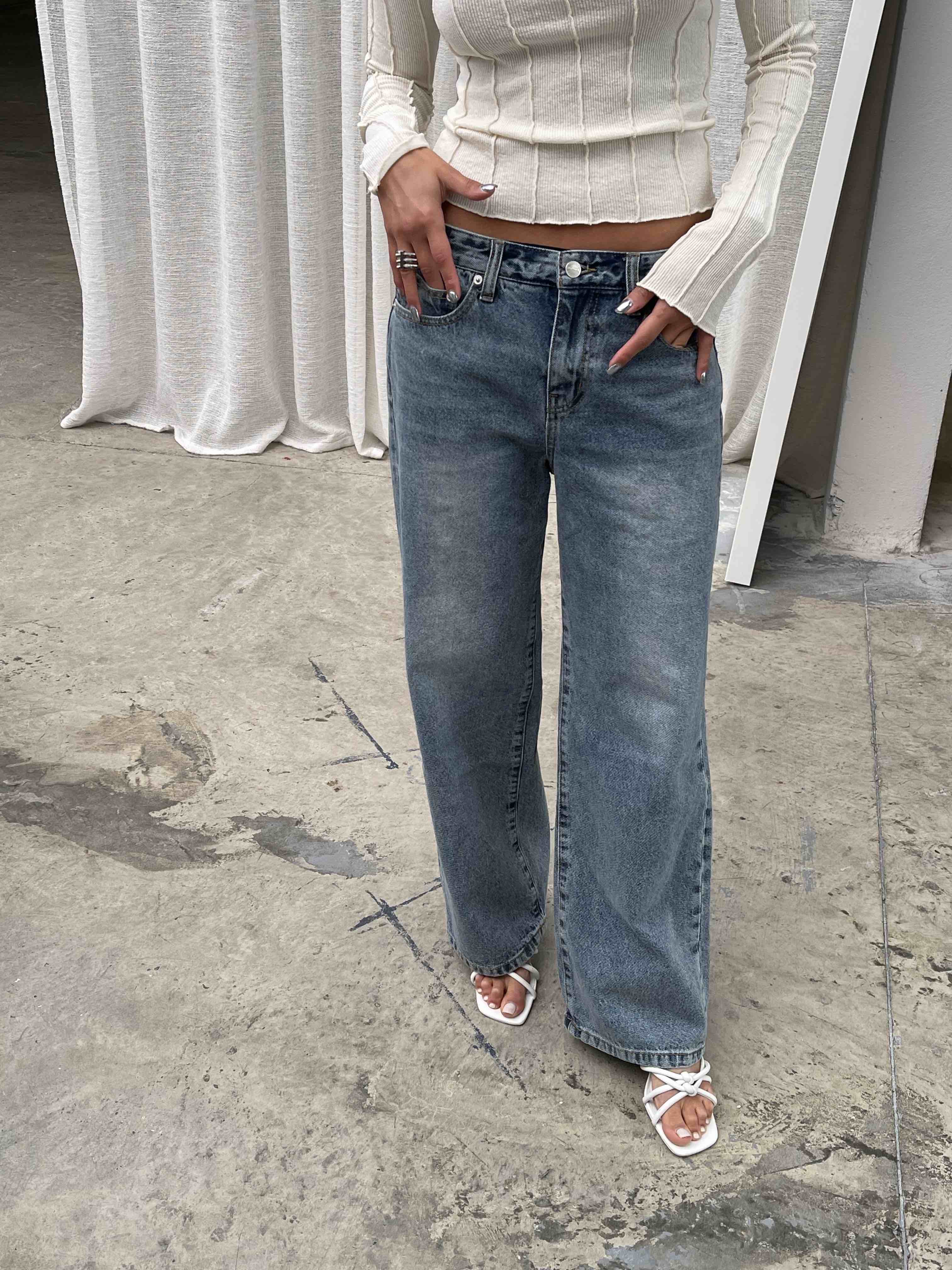 Billie Dad Jeans Blue