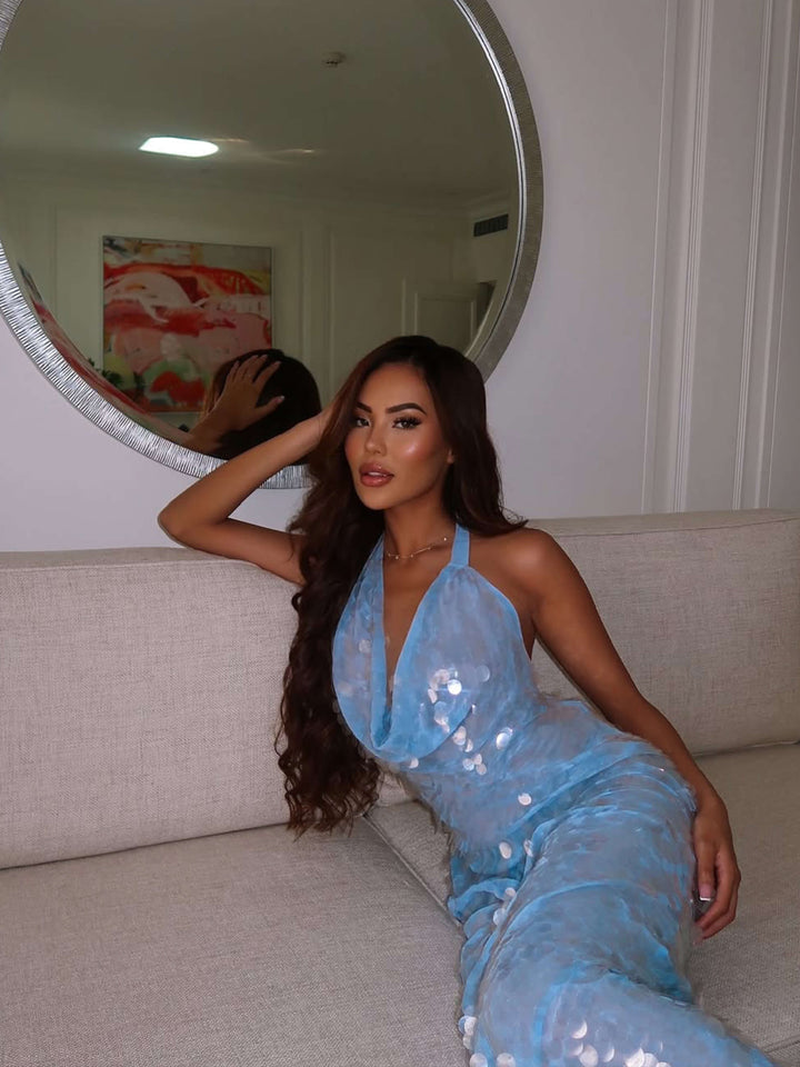 Leanna | Sparkling Sequin Maxi Dress