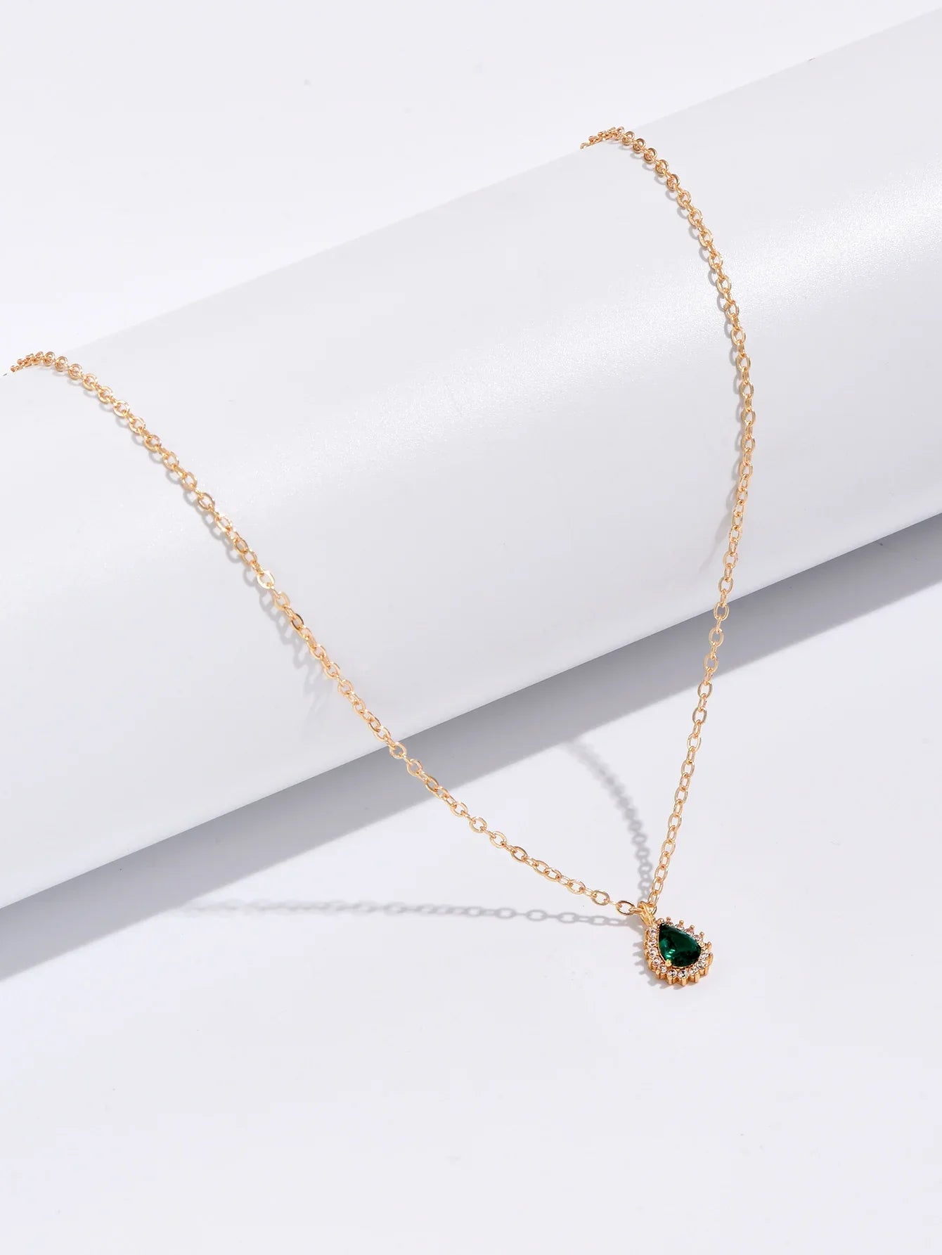Emerald Pendant Necklace