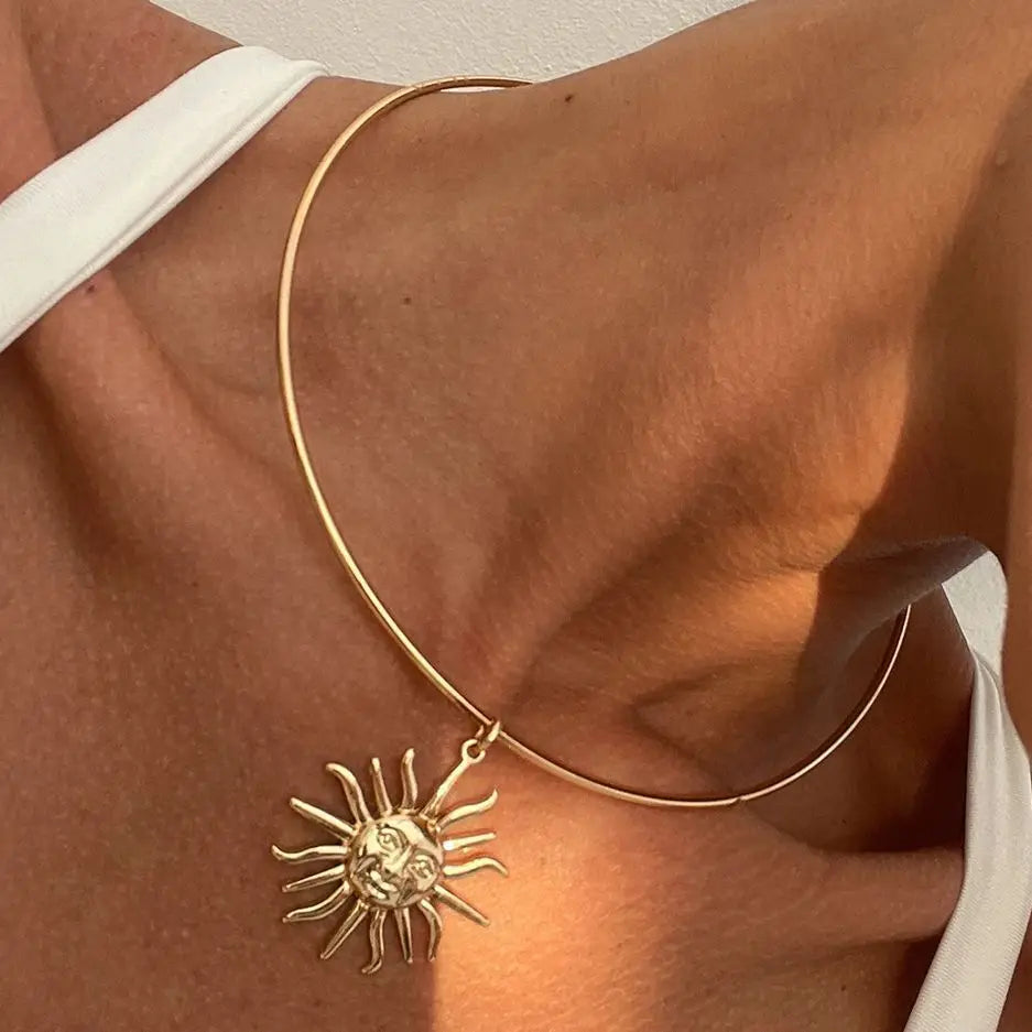 Golden Sunburst Necklace