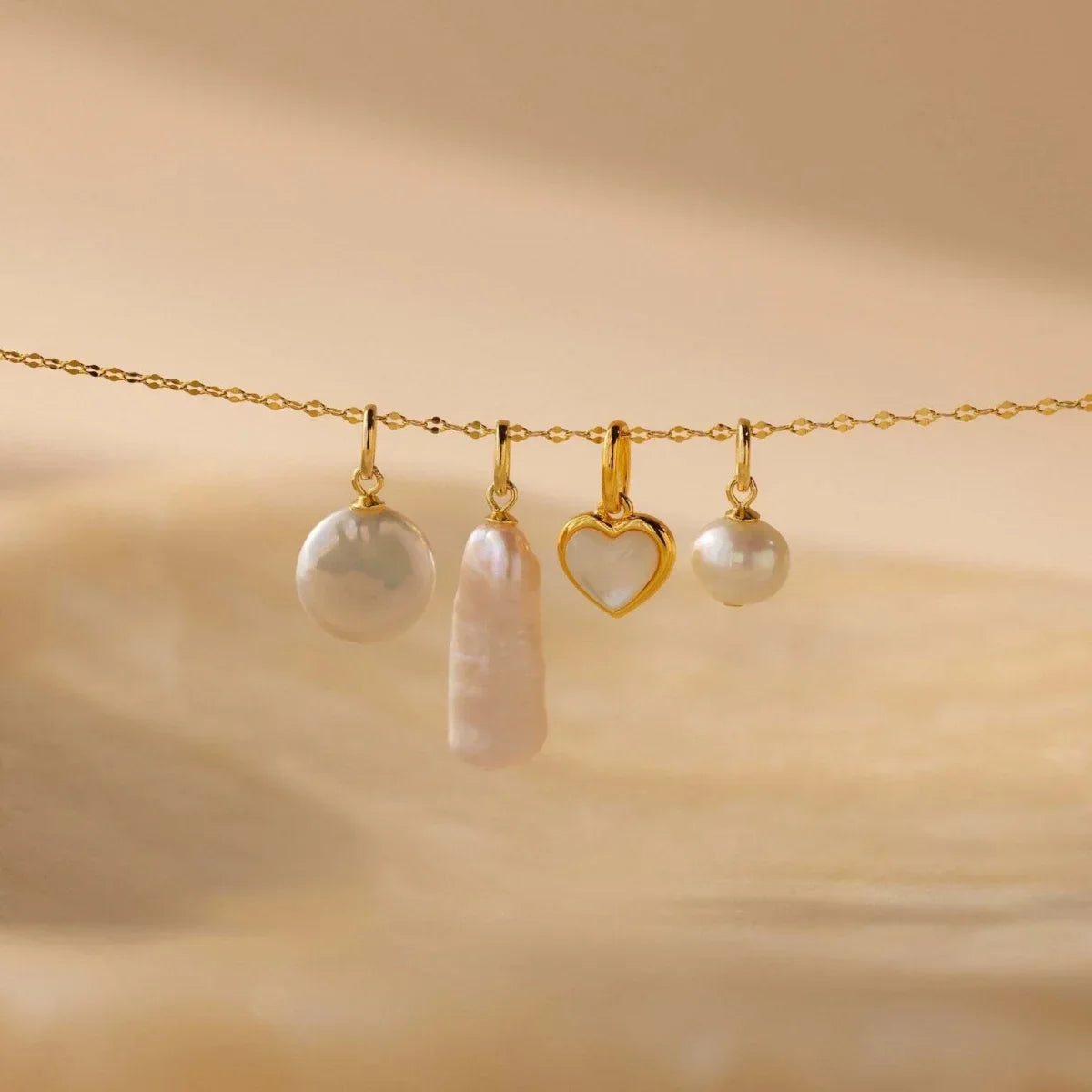 Luna Pearl Circle Necklace