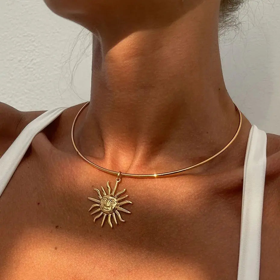 Golden Sunburst Necklace
