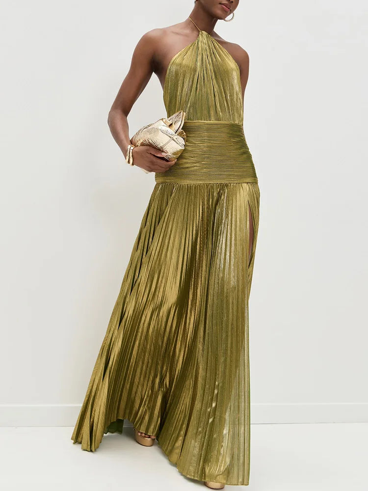 Satin Maxi Dress