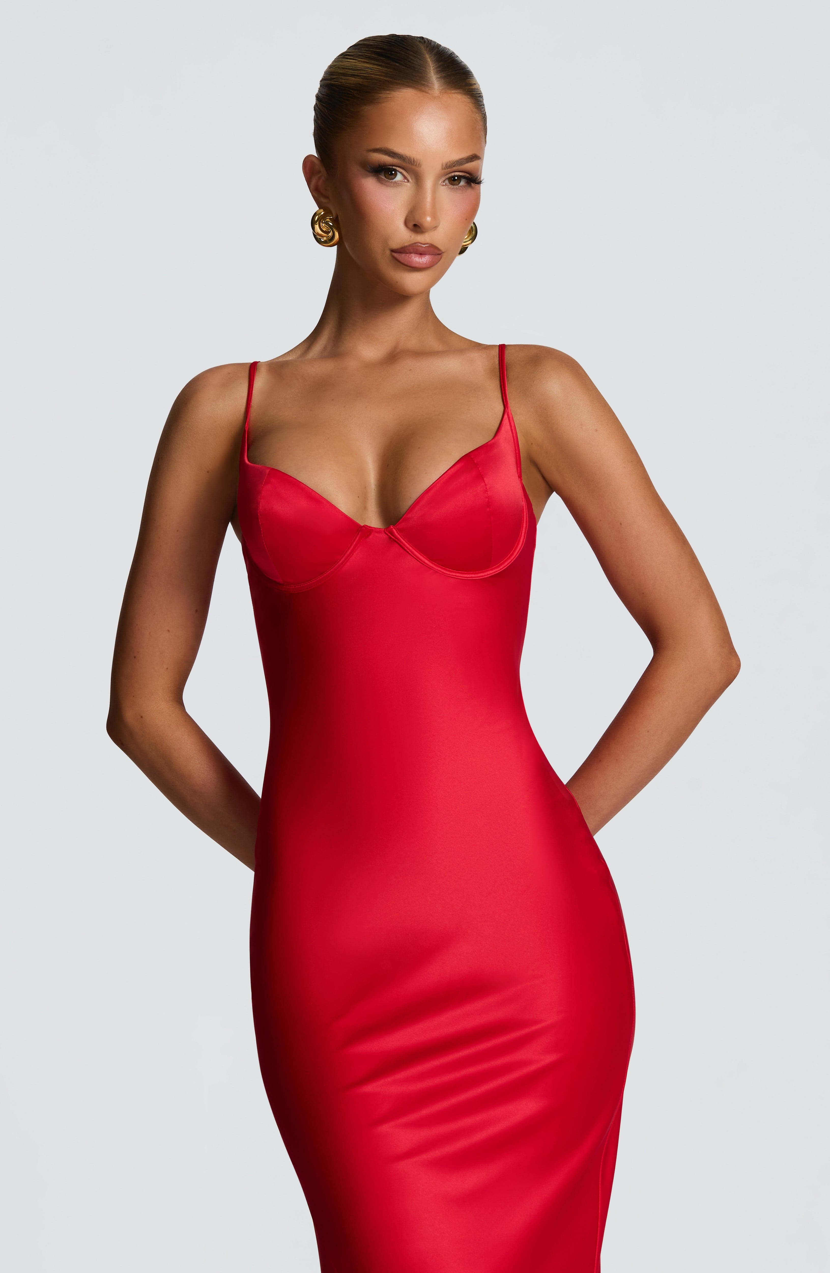 Athena Maxi Dress - Red