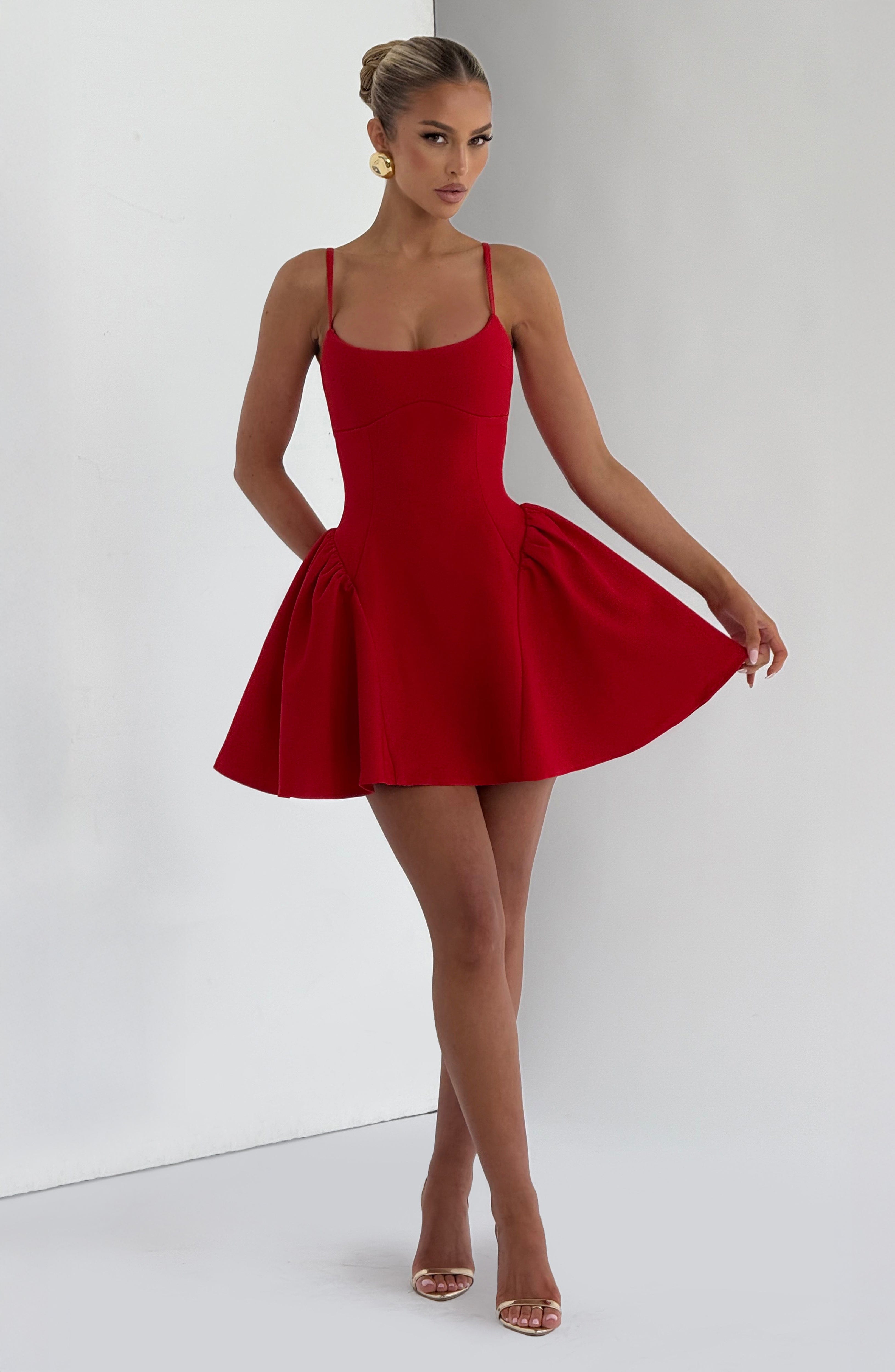 Kiah Mini Dress - Red