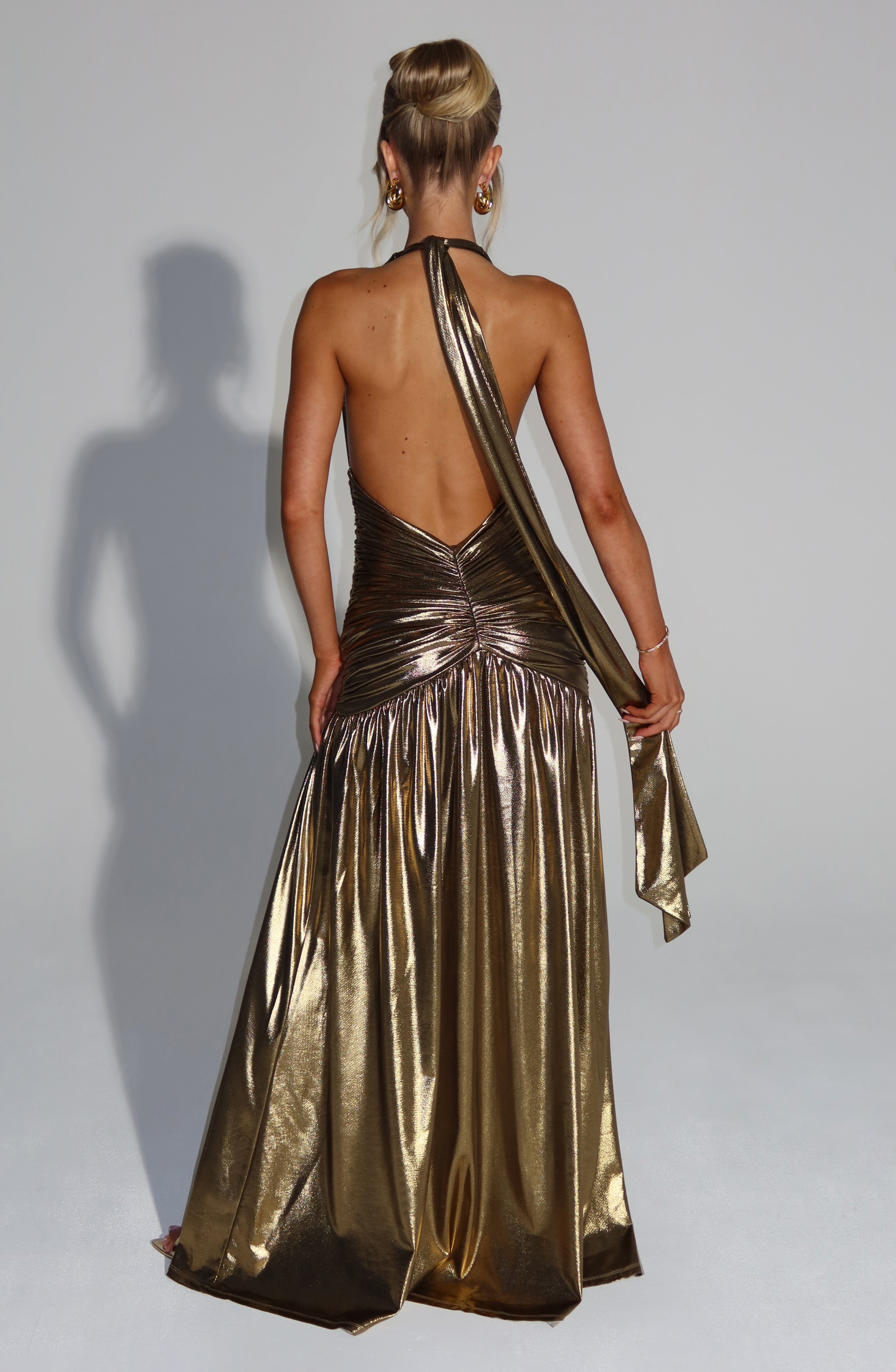 Melania Maxi Dress - Gold