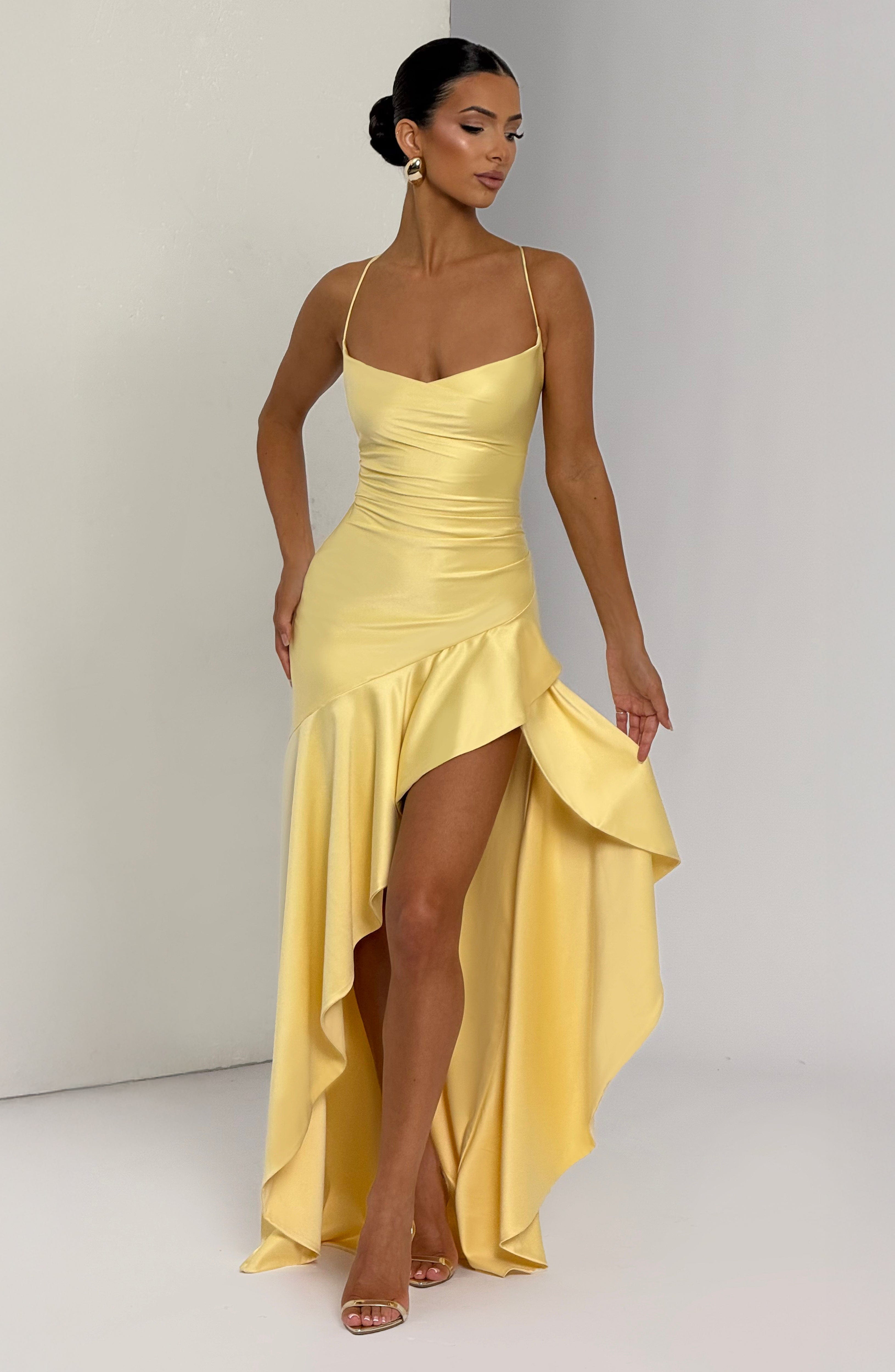 Samira Maxi Dress - Lemon