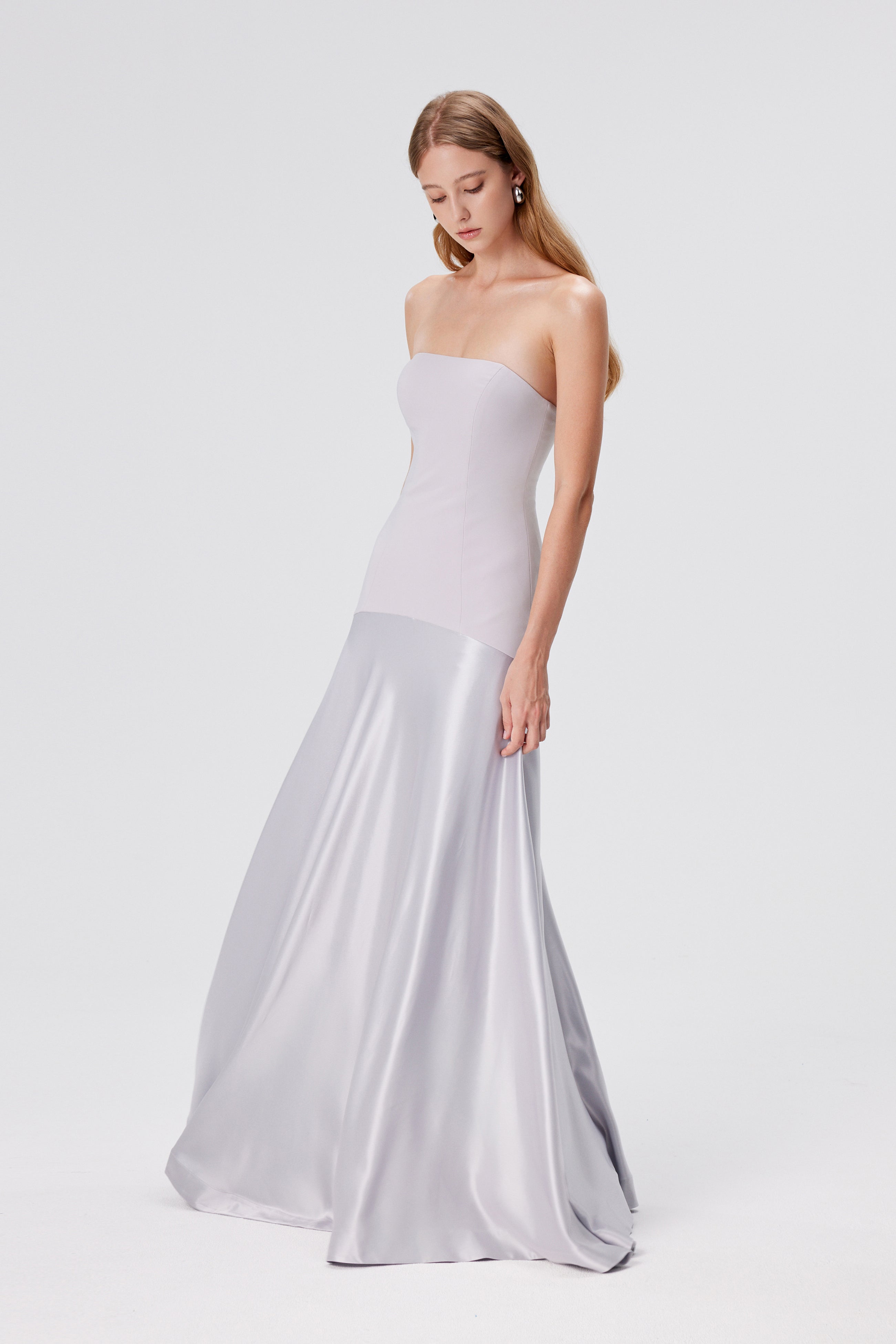 Elysia Corset Satin Gown