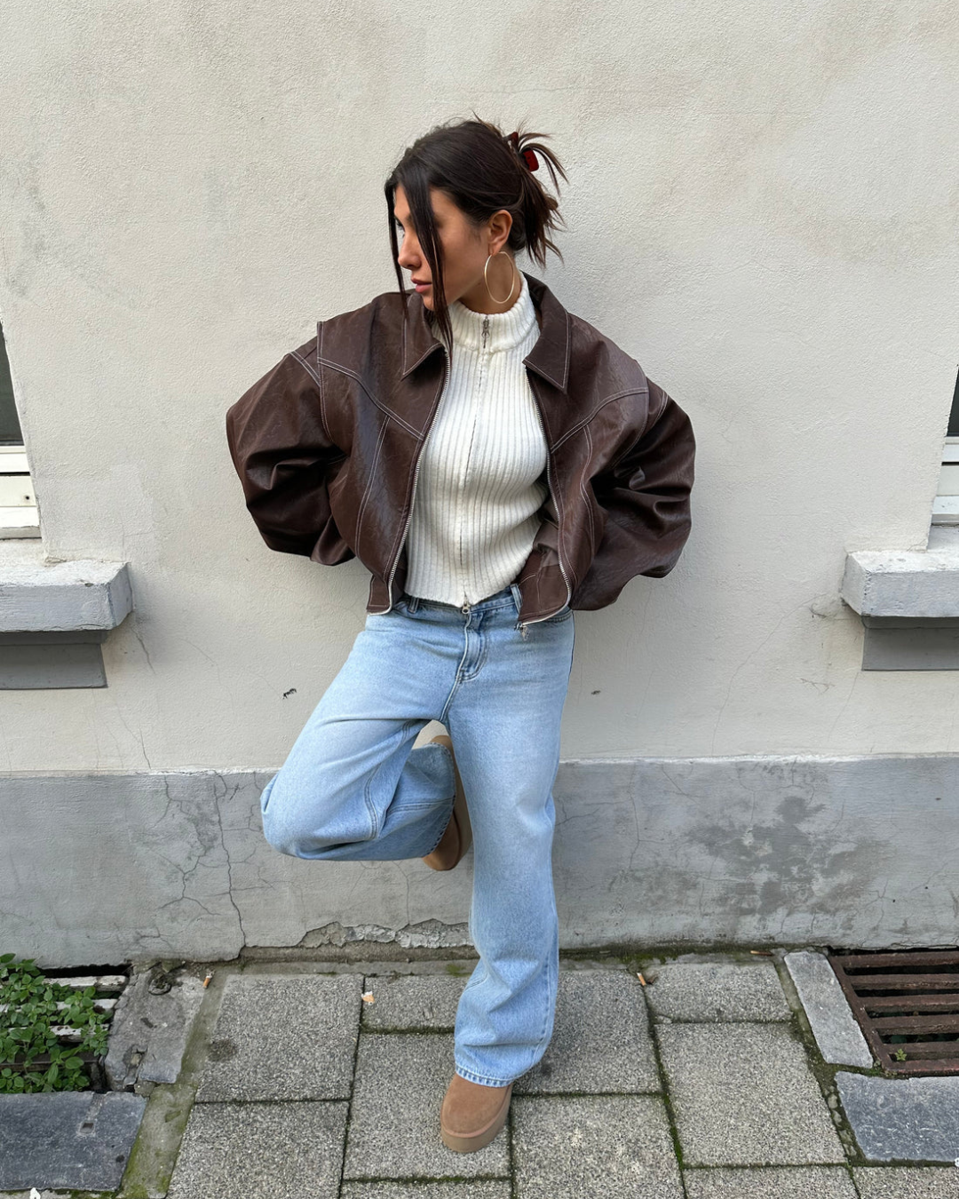 Oversized Contrast Jacket