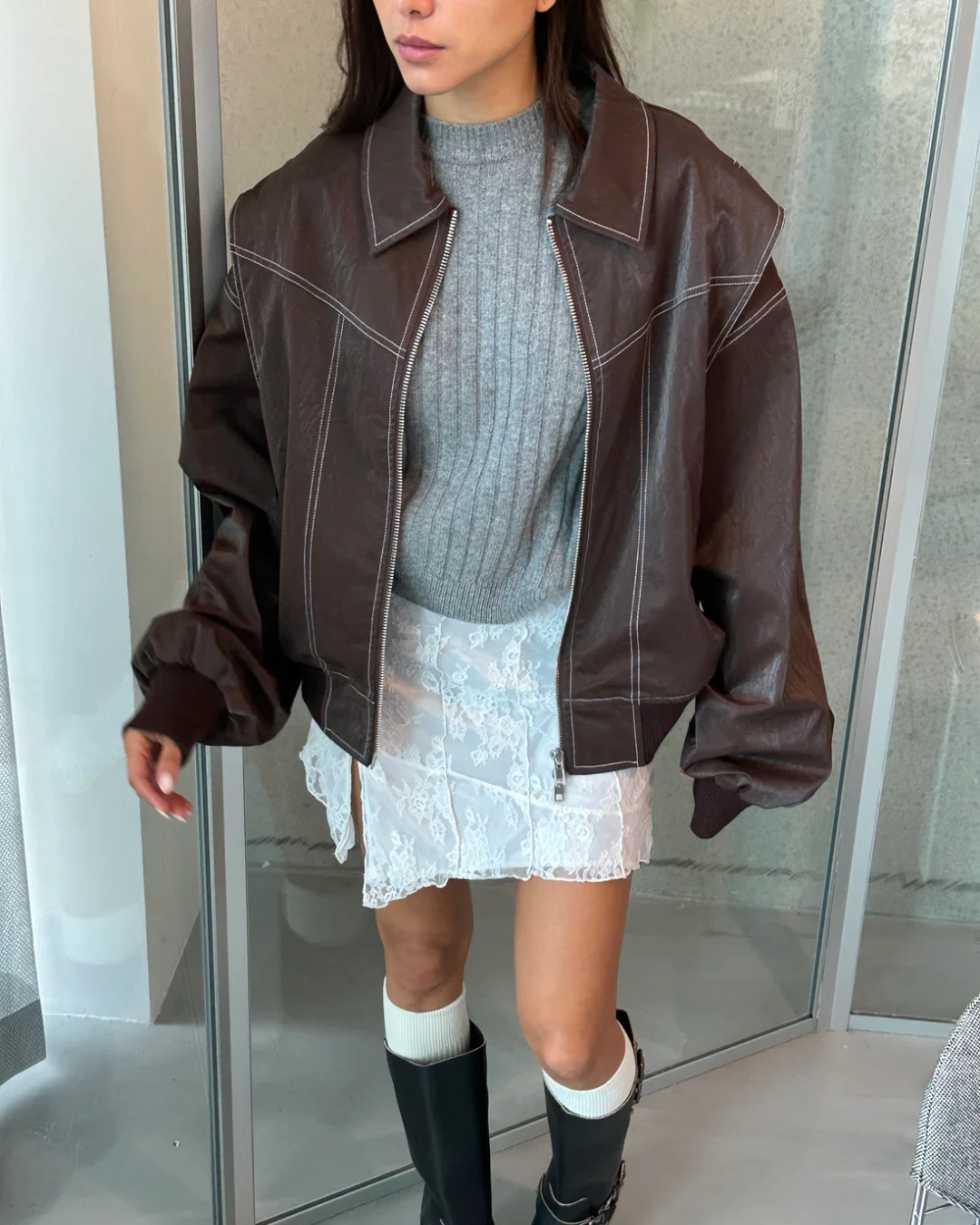 Oversized Contrast Jacket