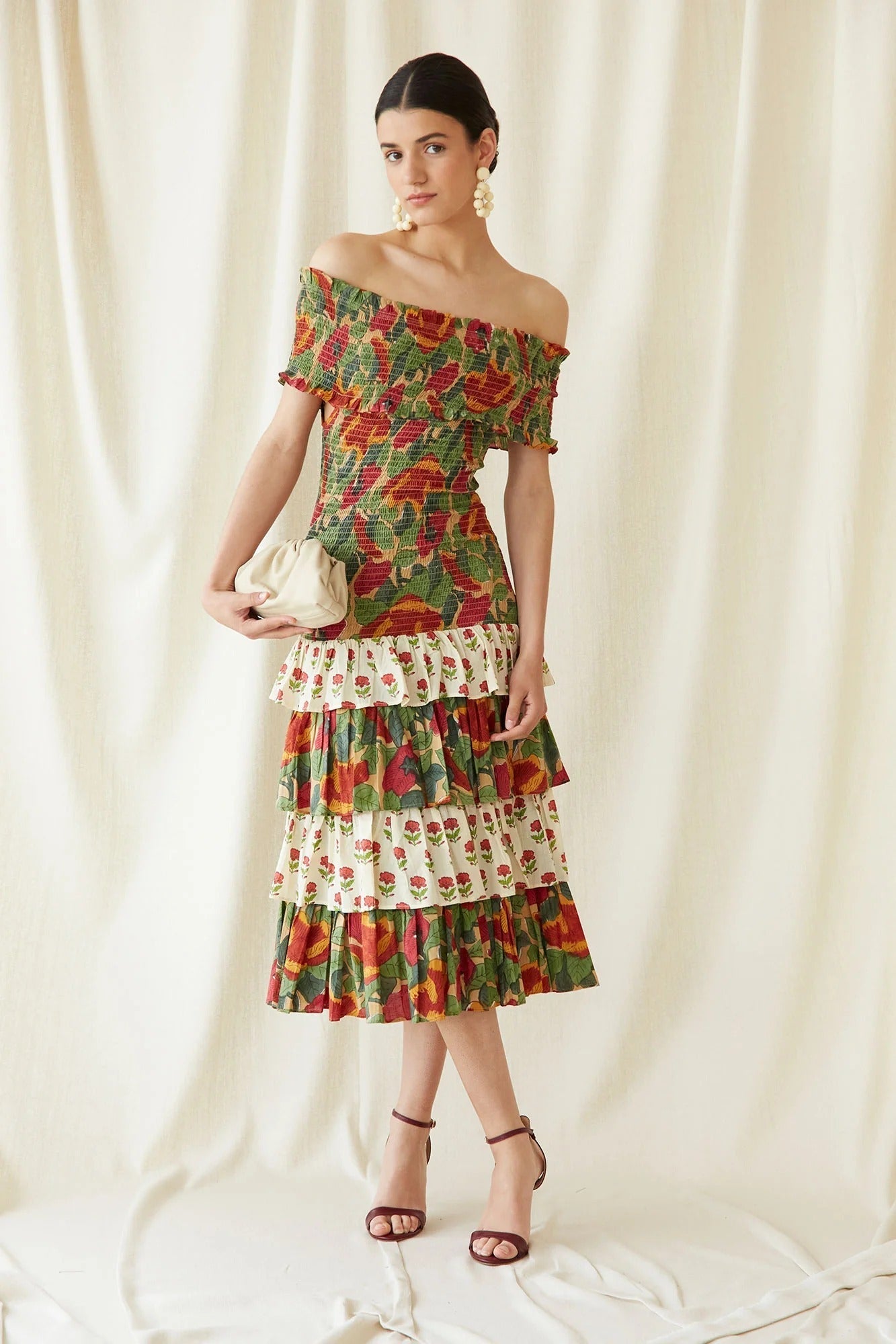 Multicolor May Midi Dress