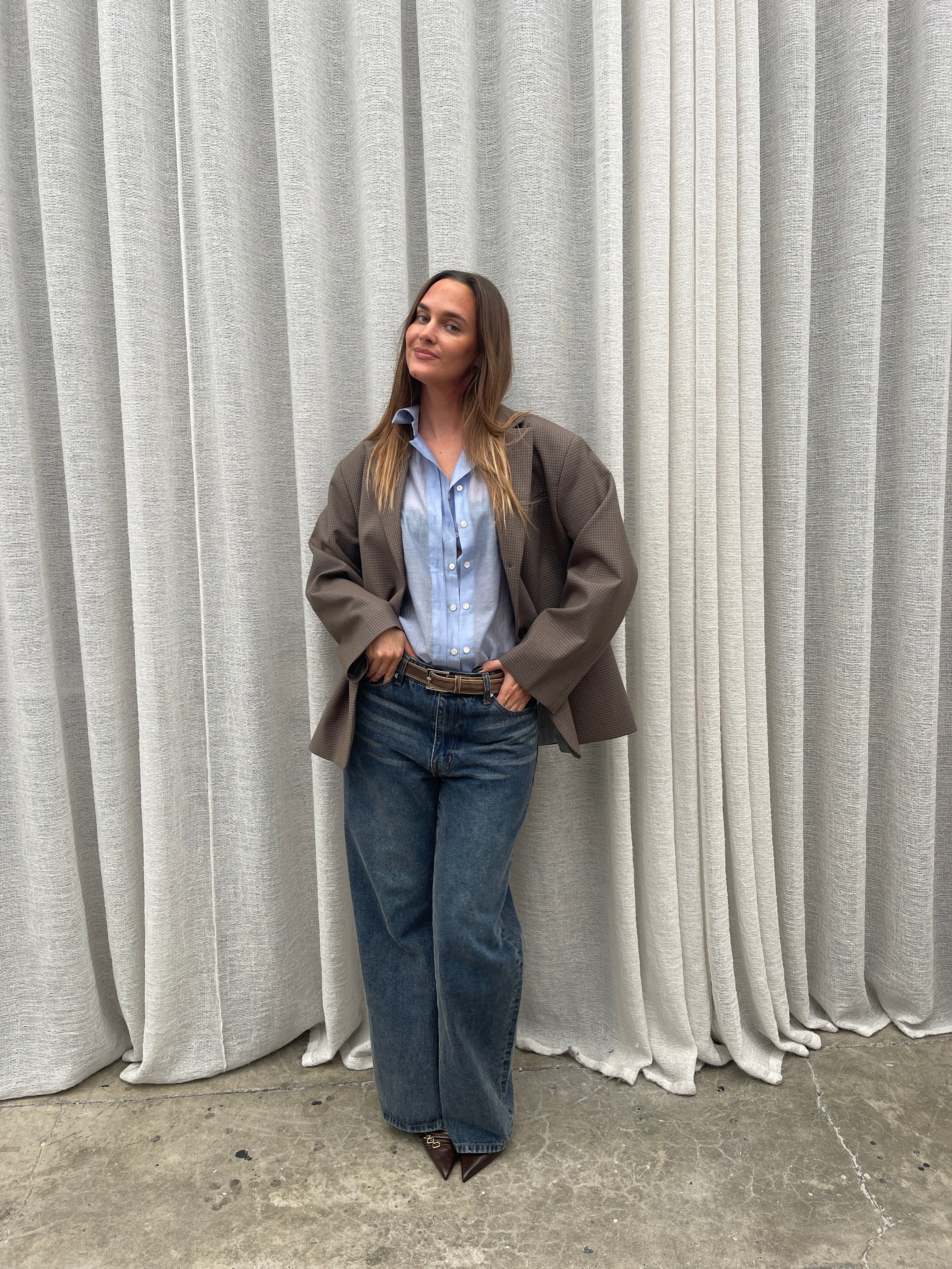 Billie Dad Jeans Dark Blue