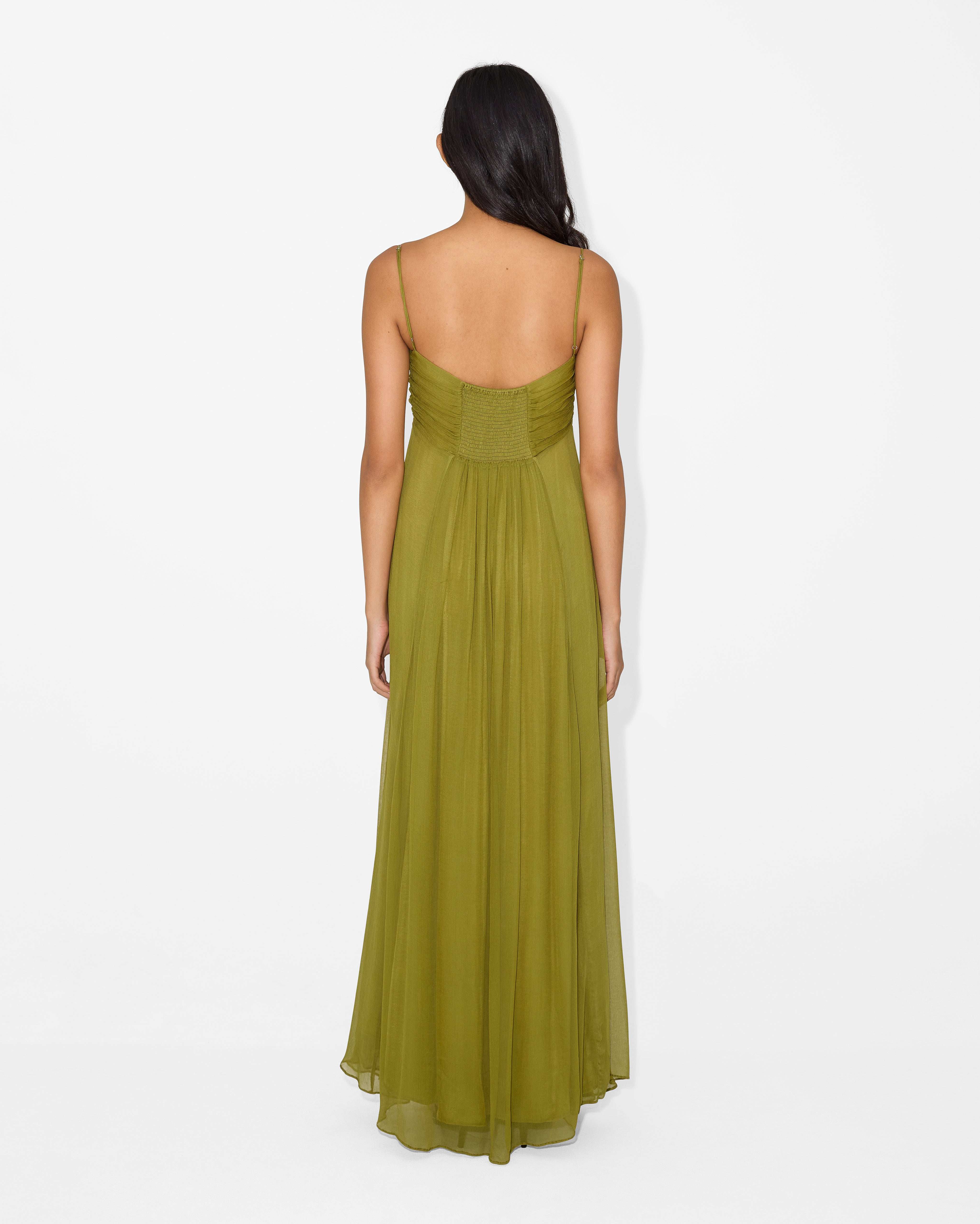 Oliva Cotton-Blend Maxi Dress