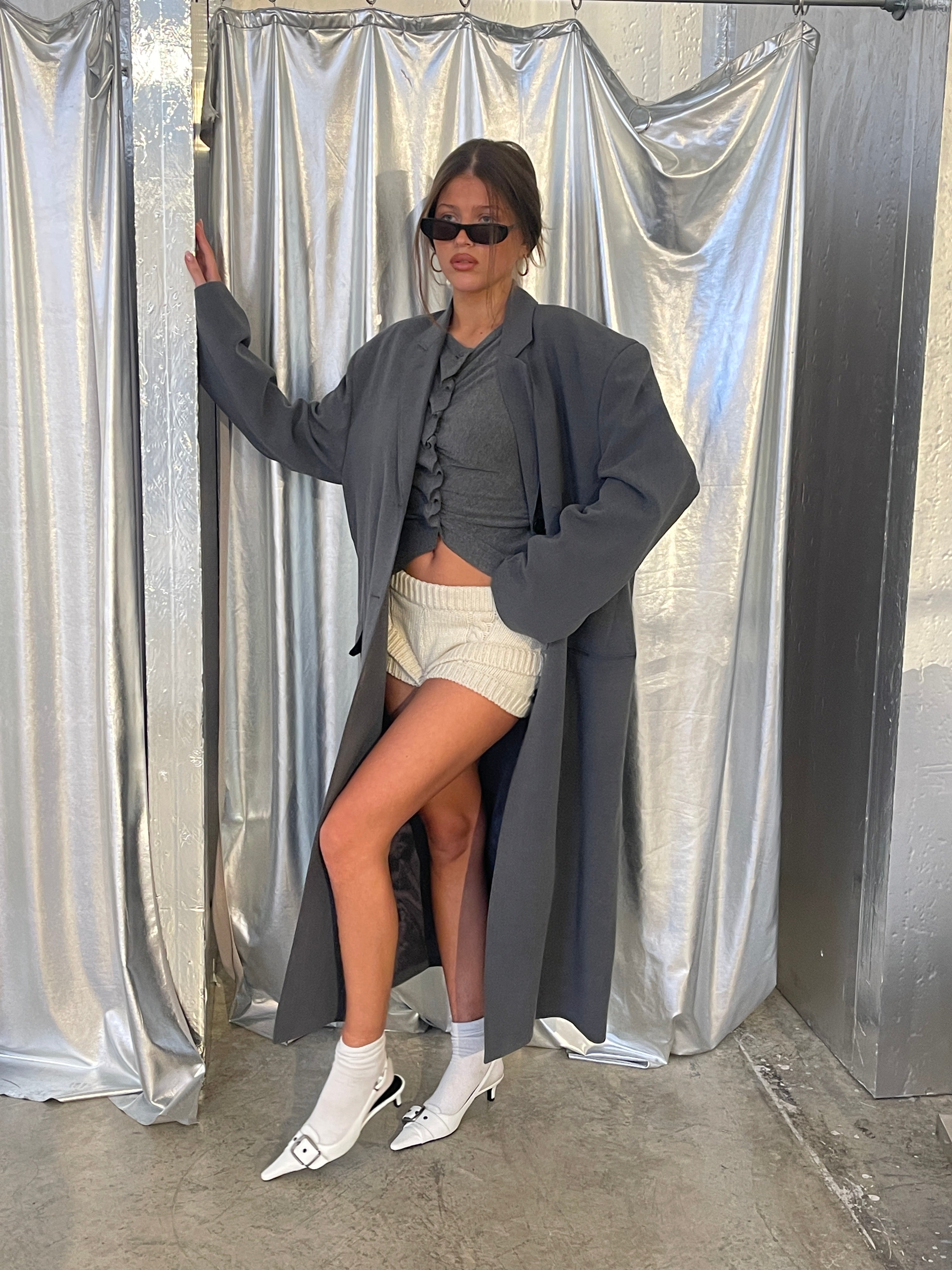 Knitted Double Layered Shorts