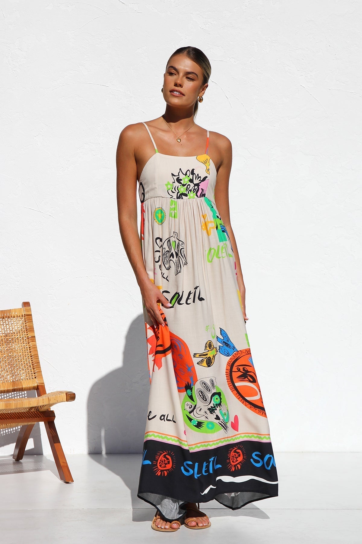 Dasha Maxi Dress – Orange Multi