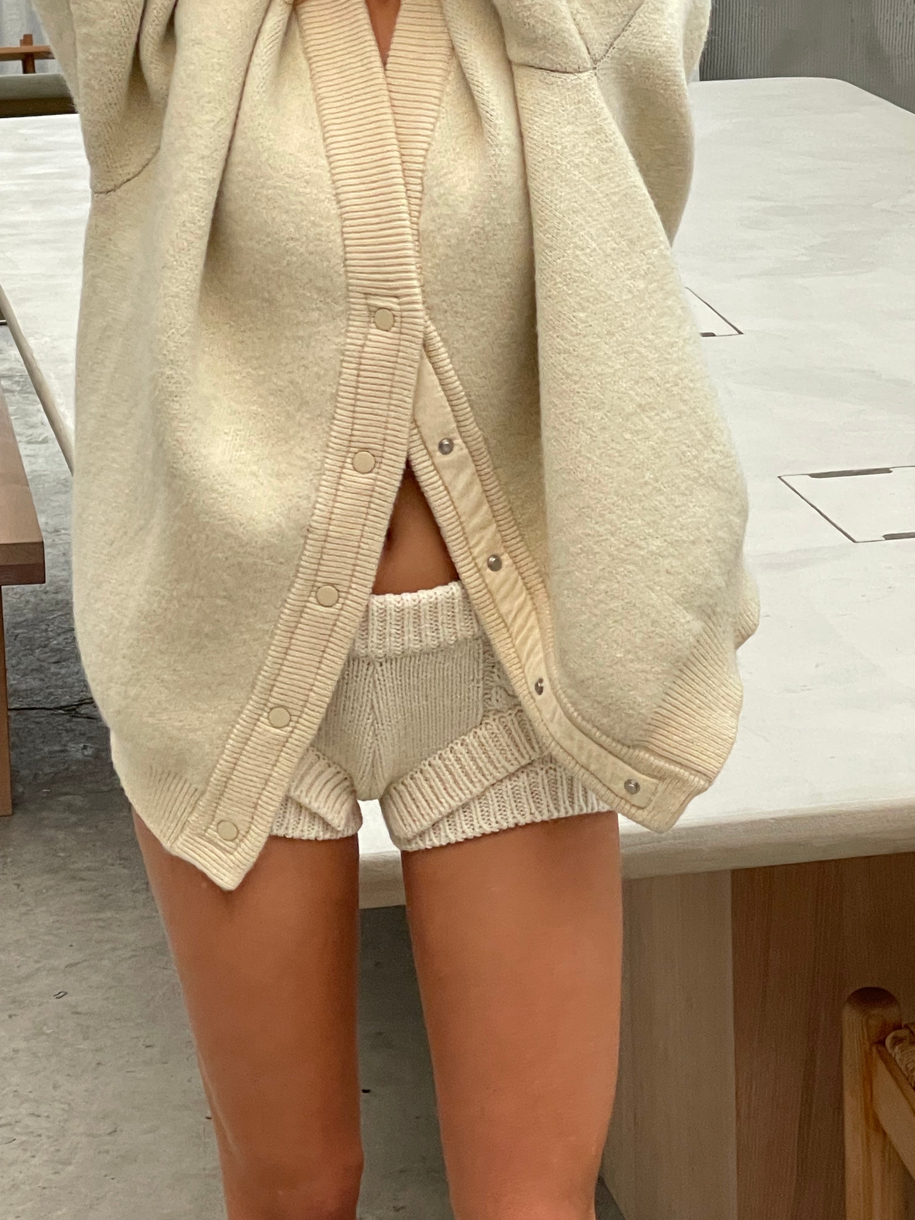 Knitted Double Layered Shorts