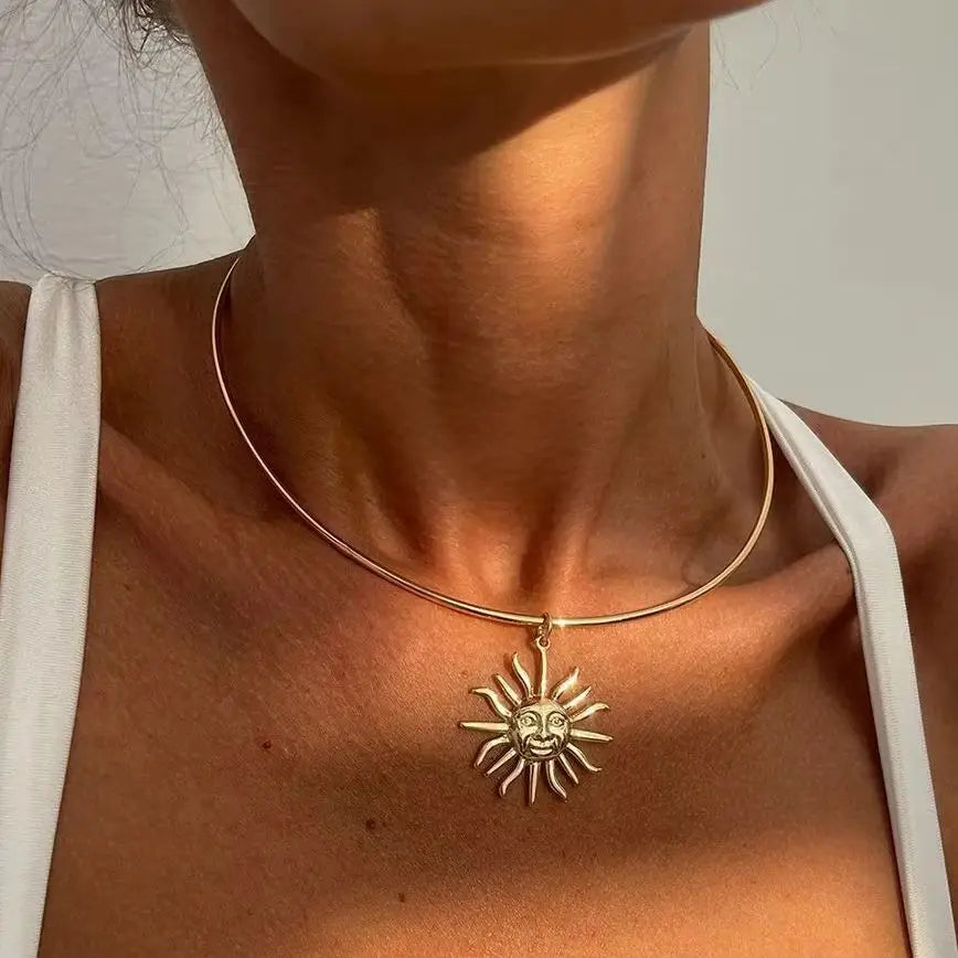 Golden Sunburst Necklace