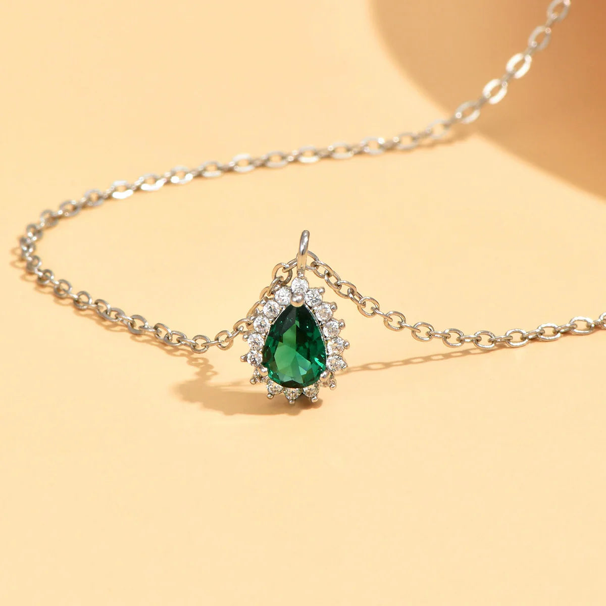 Emerald Pendant Necklace