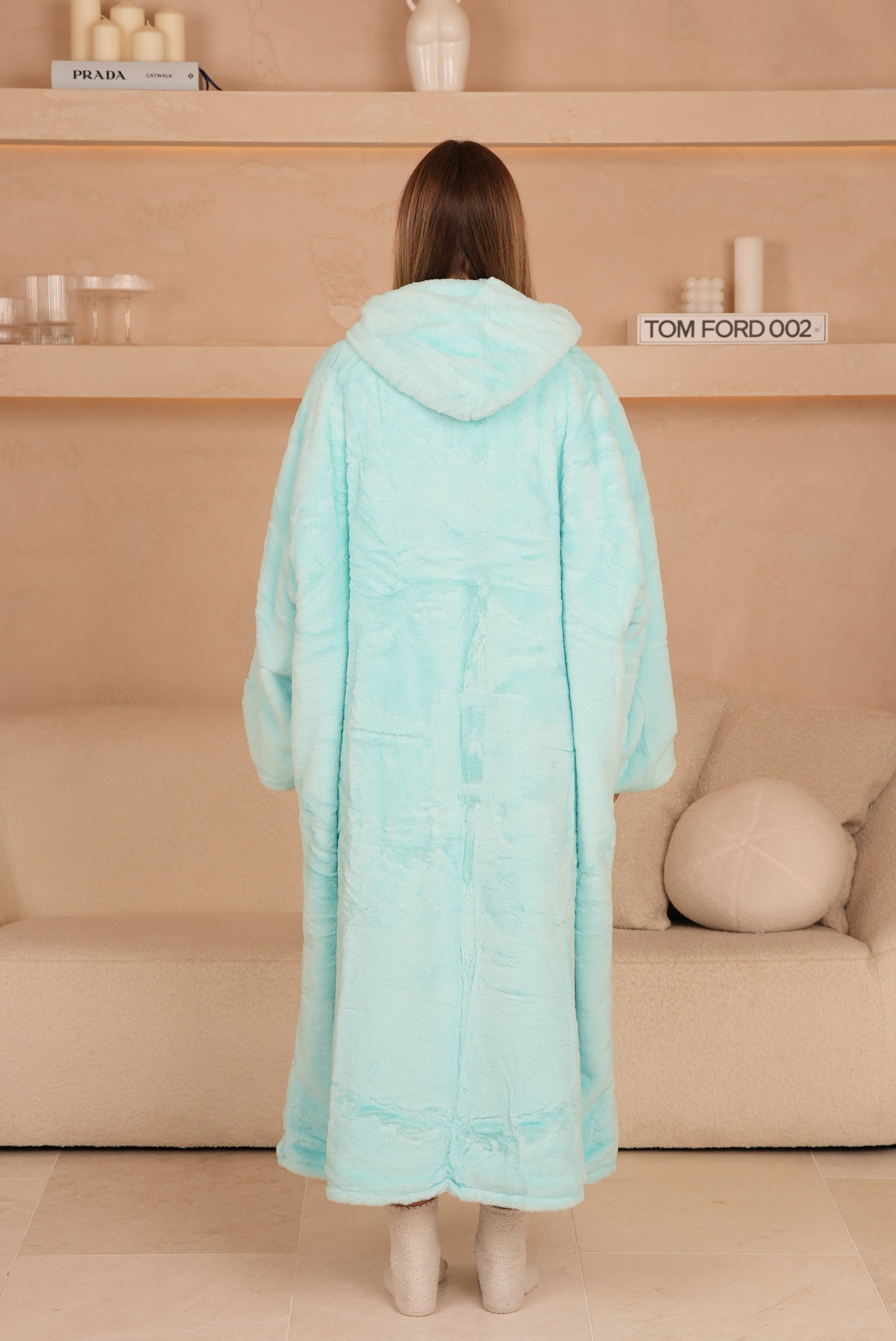 Blanket Hoodie Long Bubbles