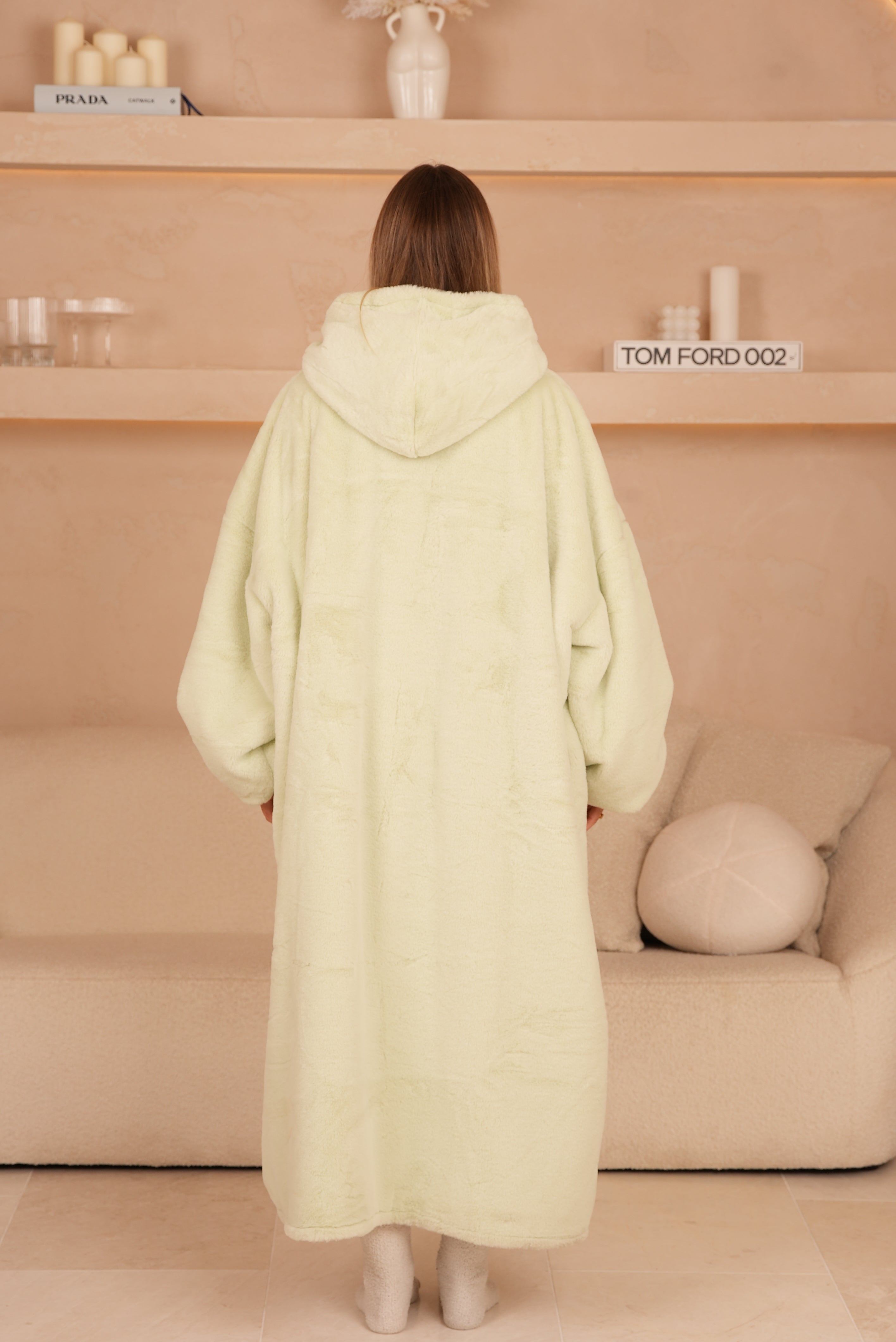 Blanket Hoodie Long Kiwi