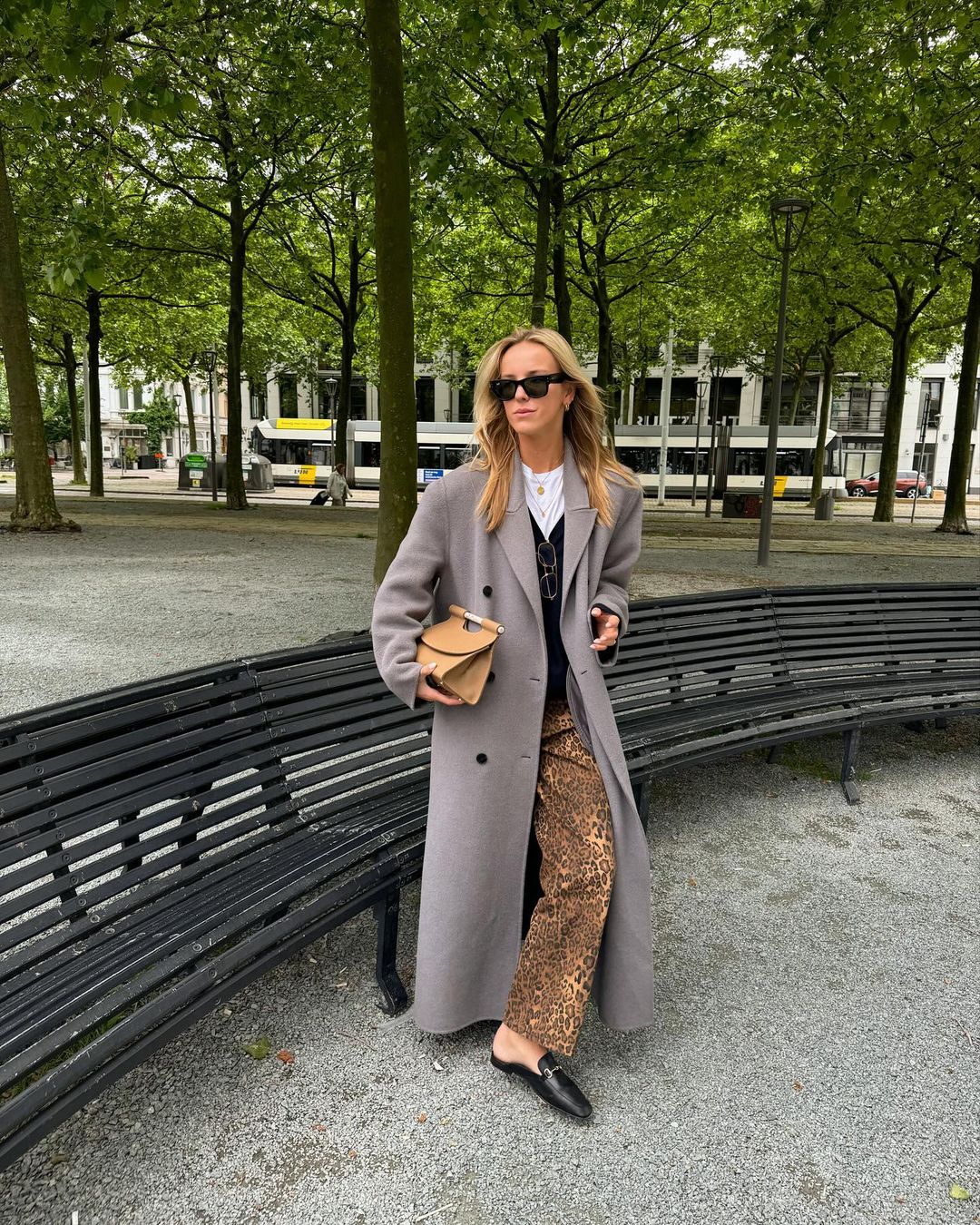 Leopard Straight Jeans