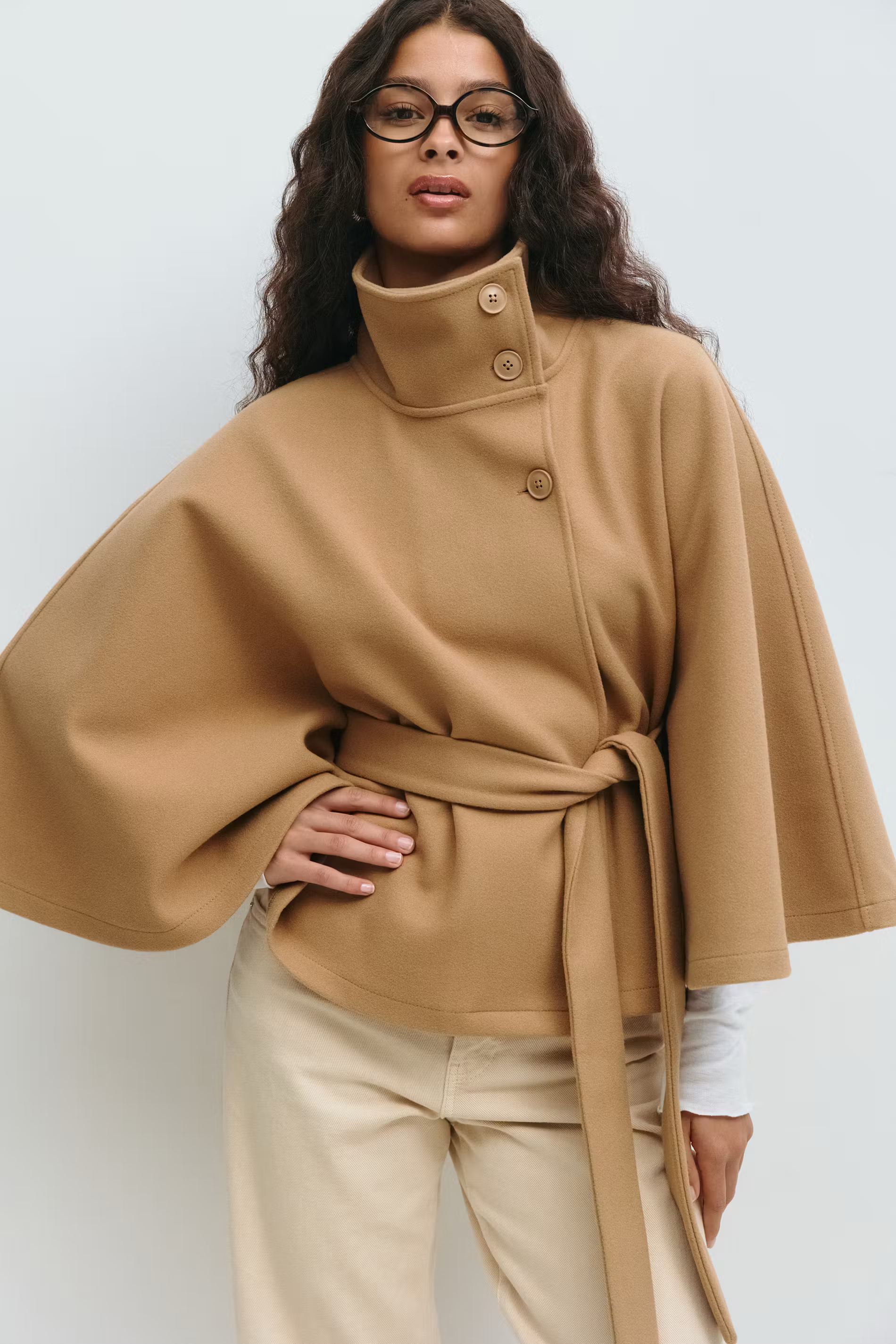 SARILLE | Belt Cape Jacket