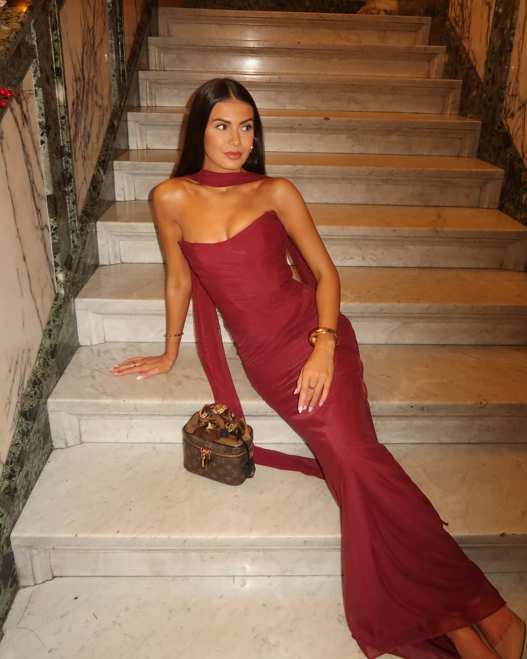 Aniyah | Strapless Bodycon Maxi Dress