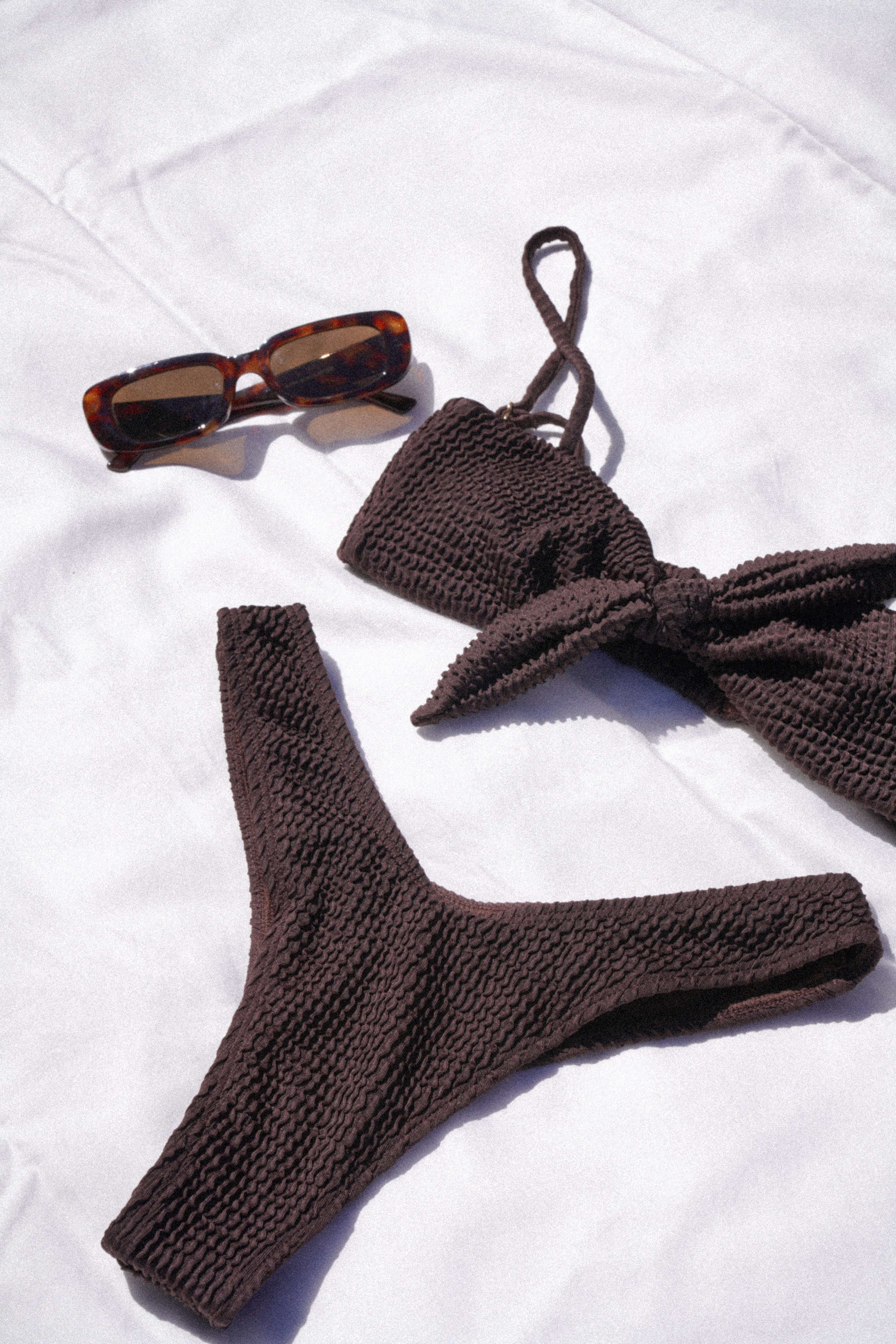 Norah Espresso Waffle Top