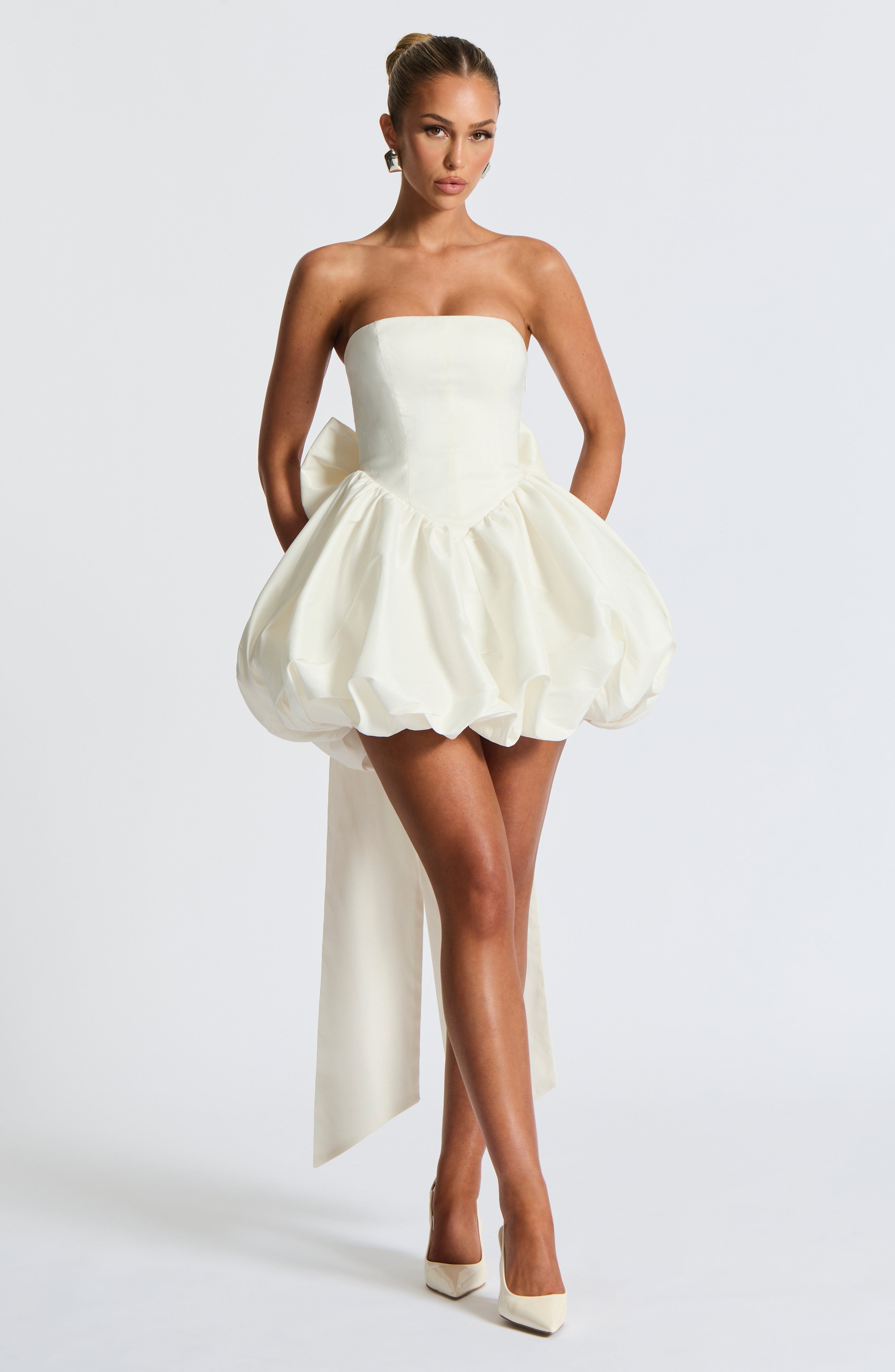 Lotus Mini Dress - Ivory