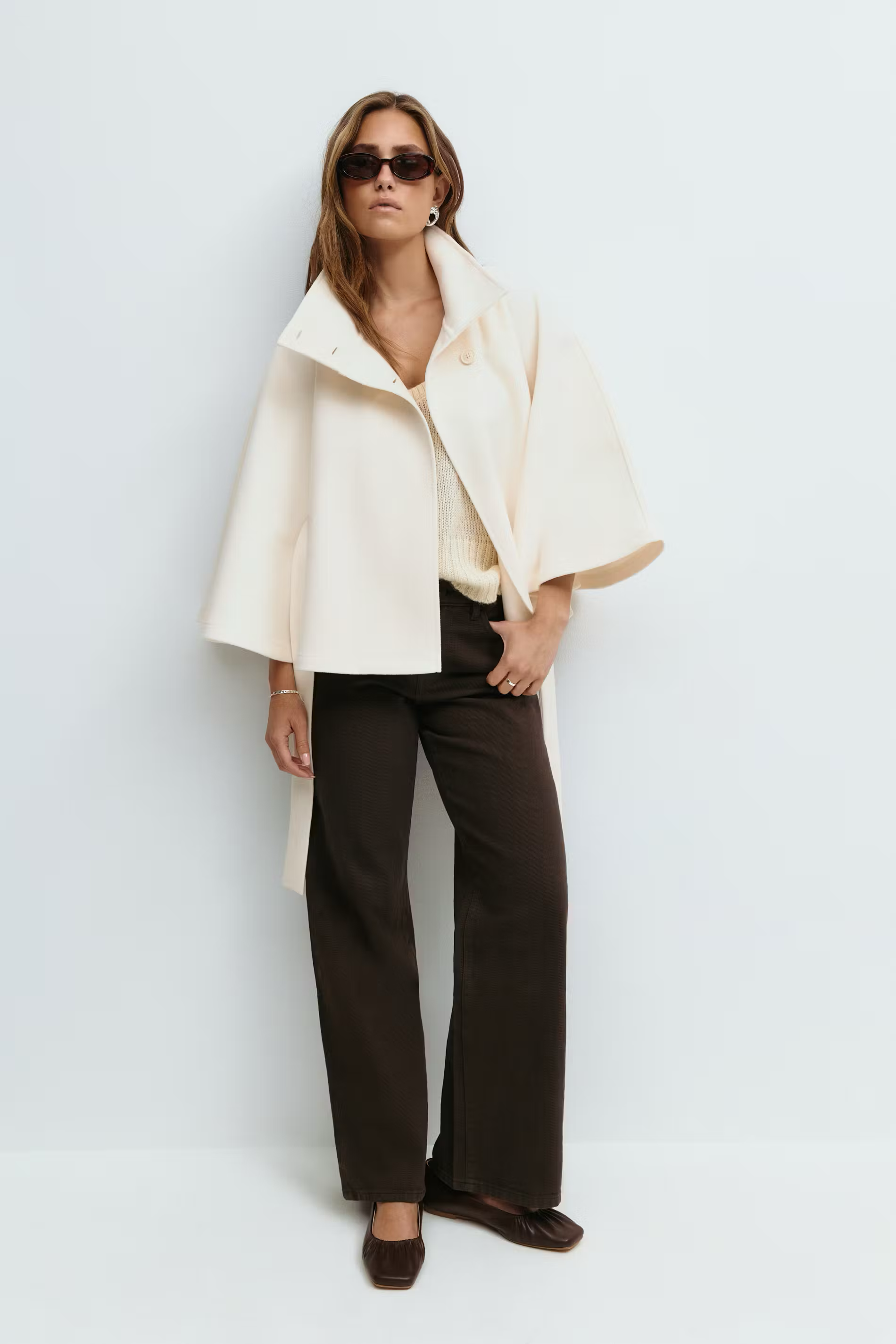 SARILLE | Belt Cape Jacket